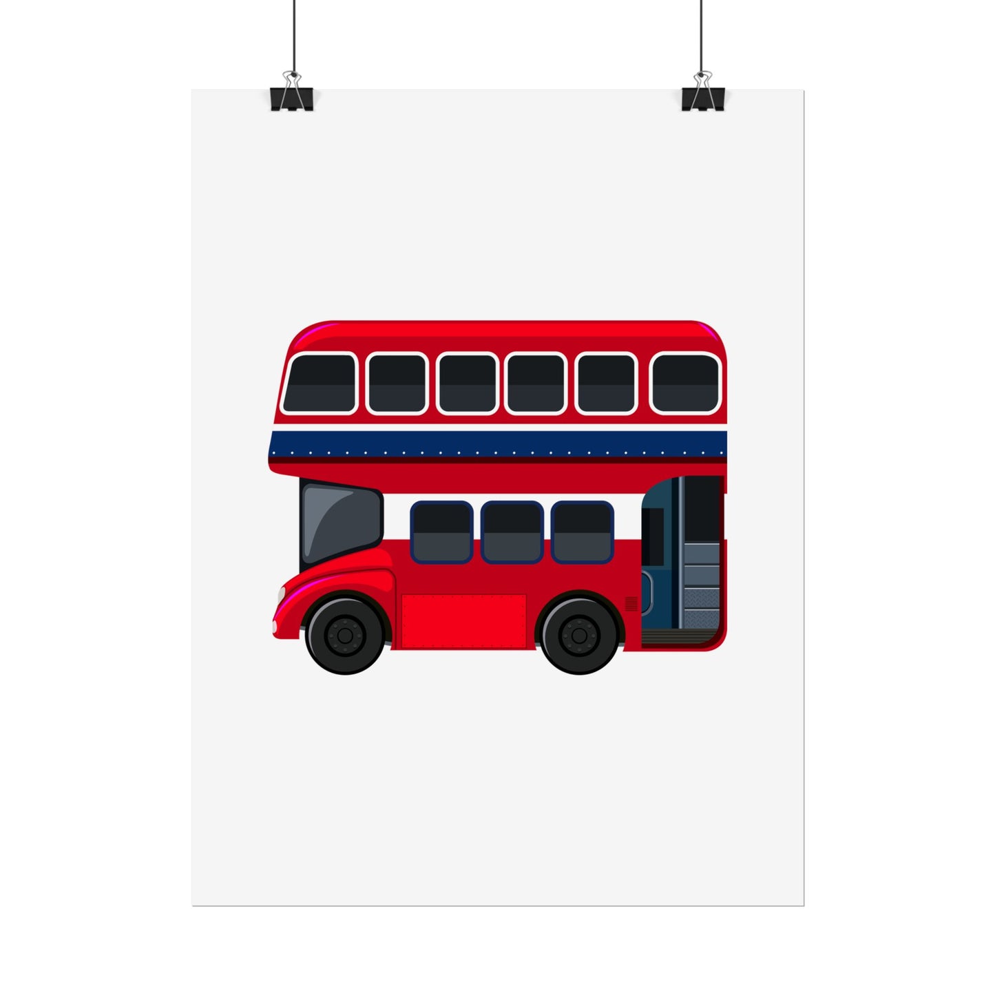 Red Double Decker Bus Rolled Posters
