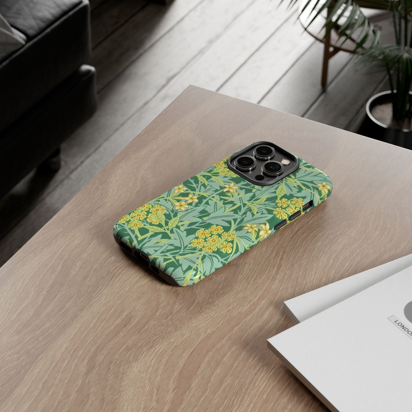 Tough Cases Organic Floral Phone Case, Stylish iPhone Cover, Eco-Friendly Gift, Nature Lover Accessory, Spring Decor, Unique Phone Protector