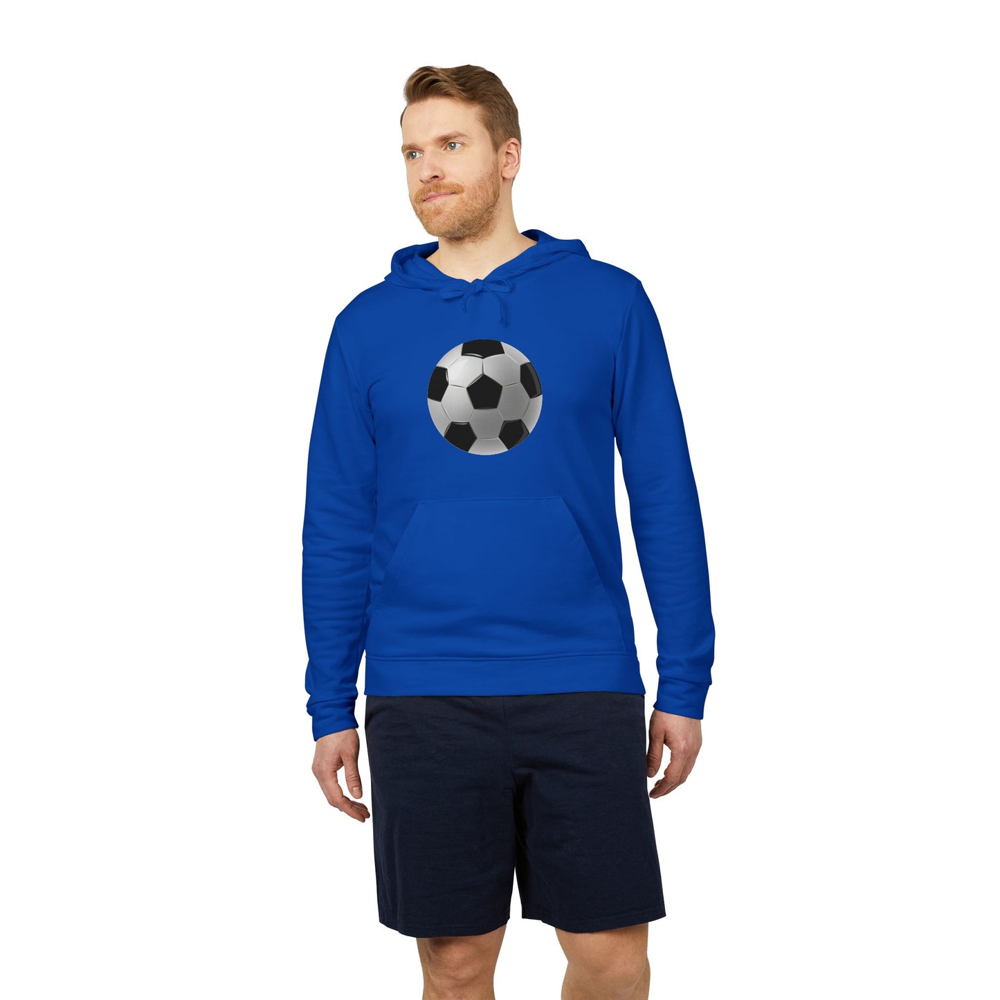 adidas Unisex Fleece Hoodie - Dynamic Football Design - Sports Passion and Energy