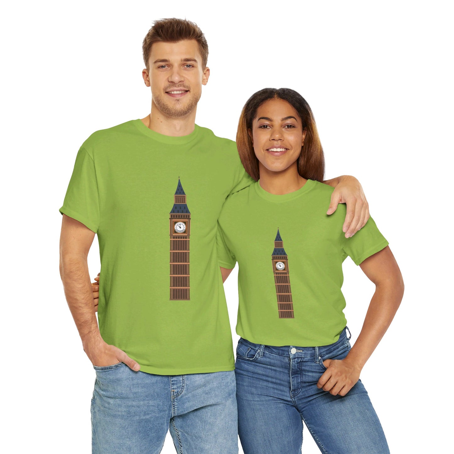 Big Ben - Iconic British Tower and Landmark Classic Unisex Heavy Cotton T-shirt