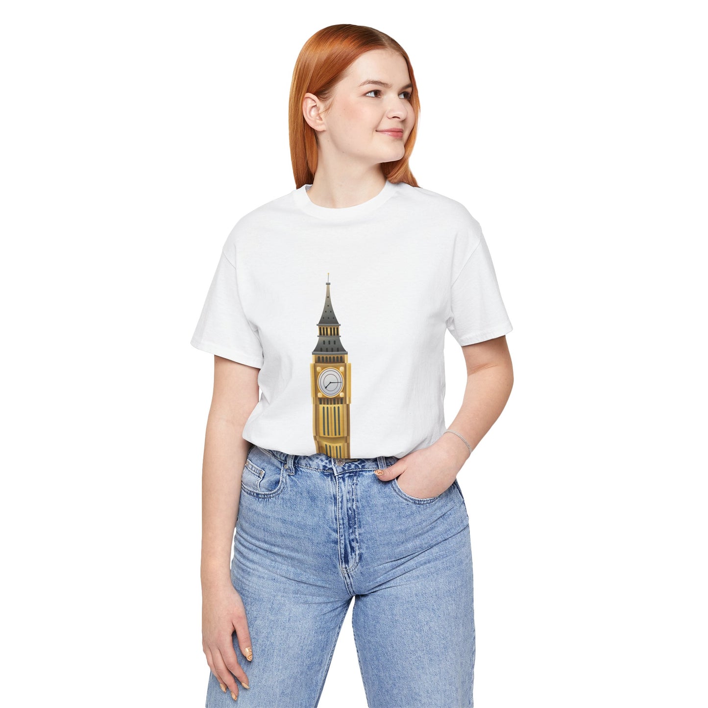 Unisex Jersey Short Sleeve Tee - Iconic Big Ben Clock Tower Design - London Landmark