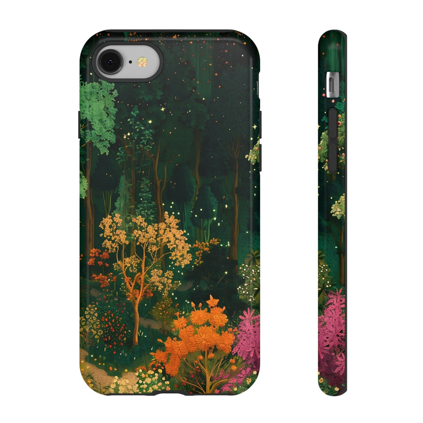 Nature-Inspired Phone Case, Floral Design, Tough iPhone Cover, Gift for Nature Lovers, Colorful Phone Accessory