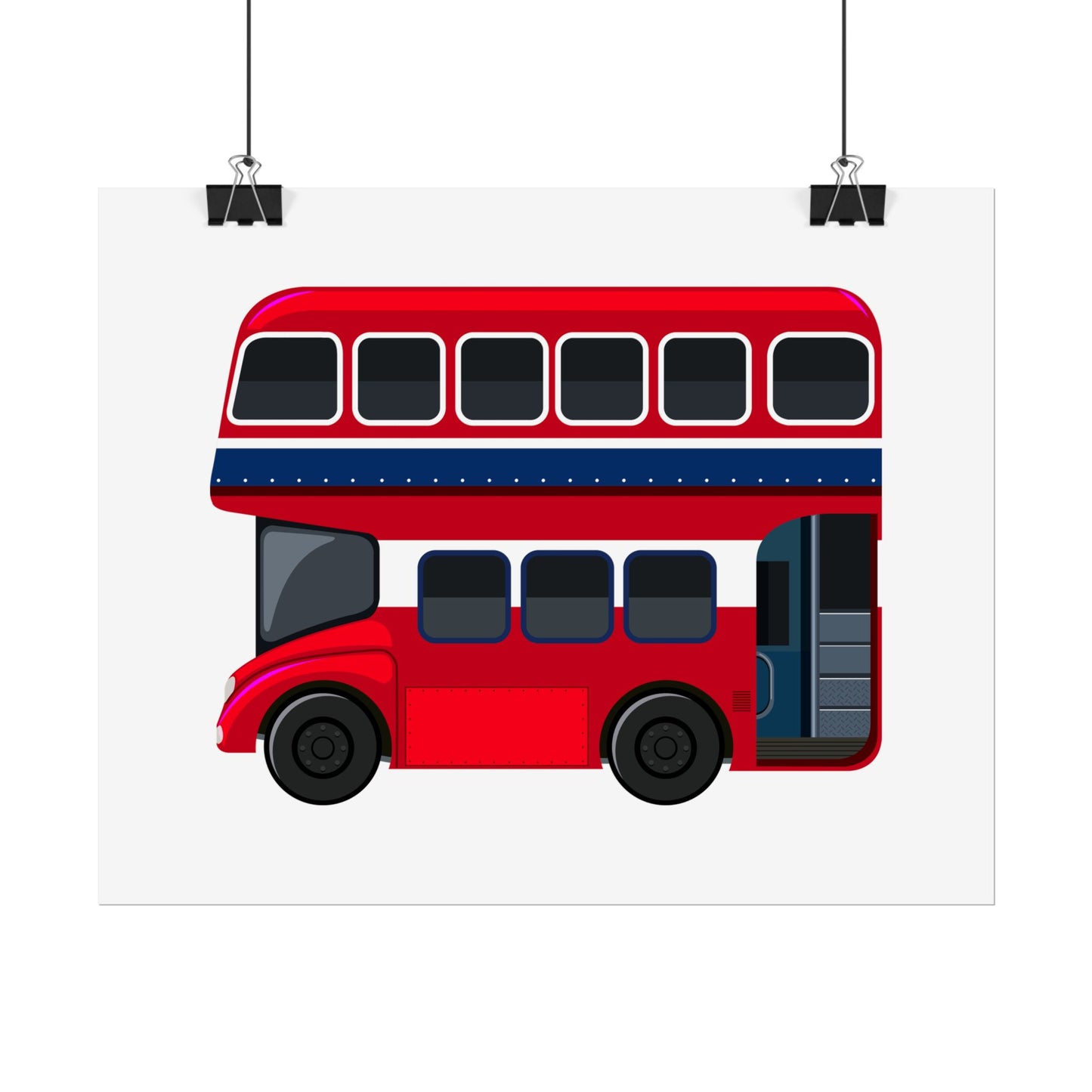Red Double Decker Bus Rolled Posters