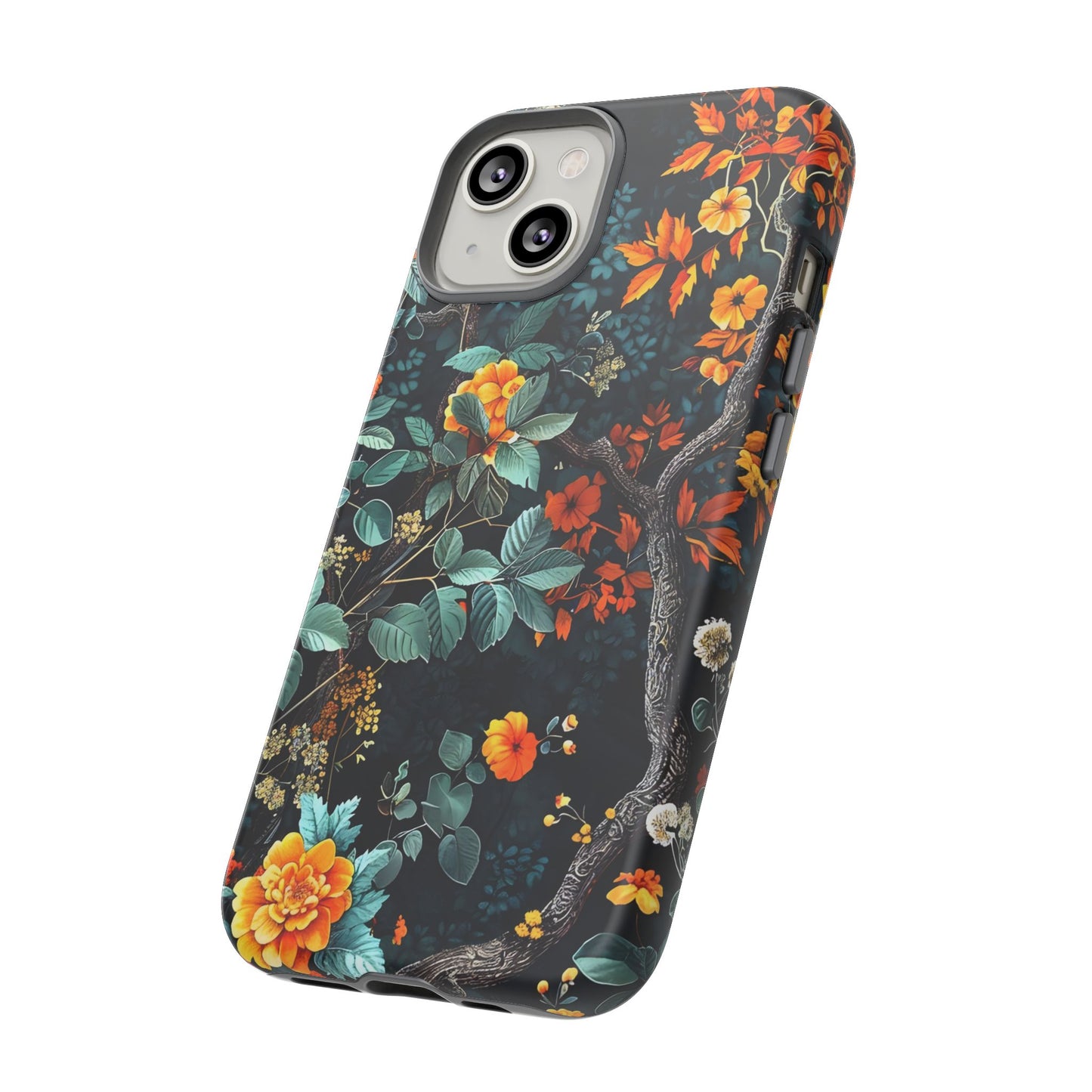 Floral Phone Case | Tough Cases, Protective Cover, Gift for Her, Autumn Vibes, Floral Phone Accessory, Unique Design