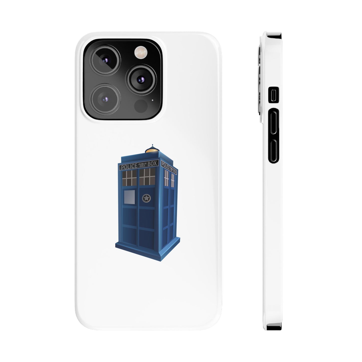 Doctor Who TARDIS Slim Phone Cases, Sci-Fi Phone Covers, Whovian Gifts, Geeky Accessories, Birthday Presents, Fun Tech Gear