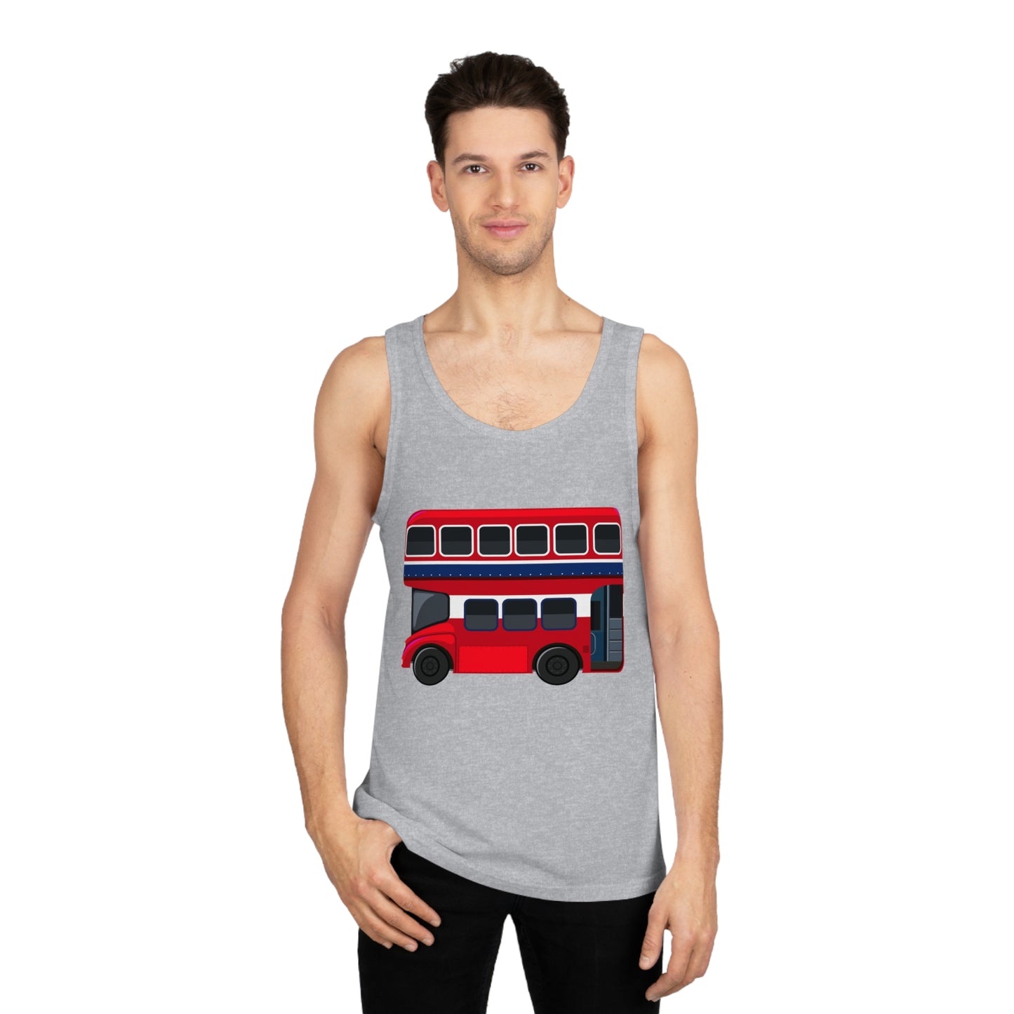 Unisex Softstyle™ Tank Top - London’s Double-Decker English Bus