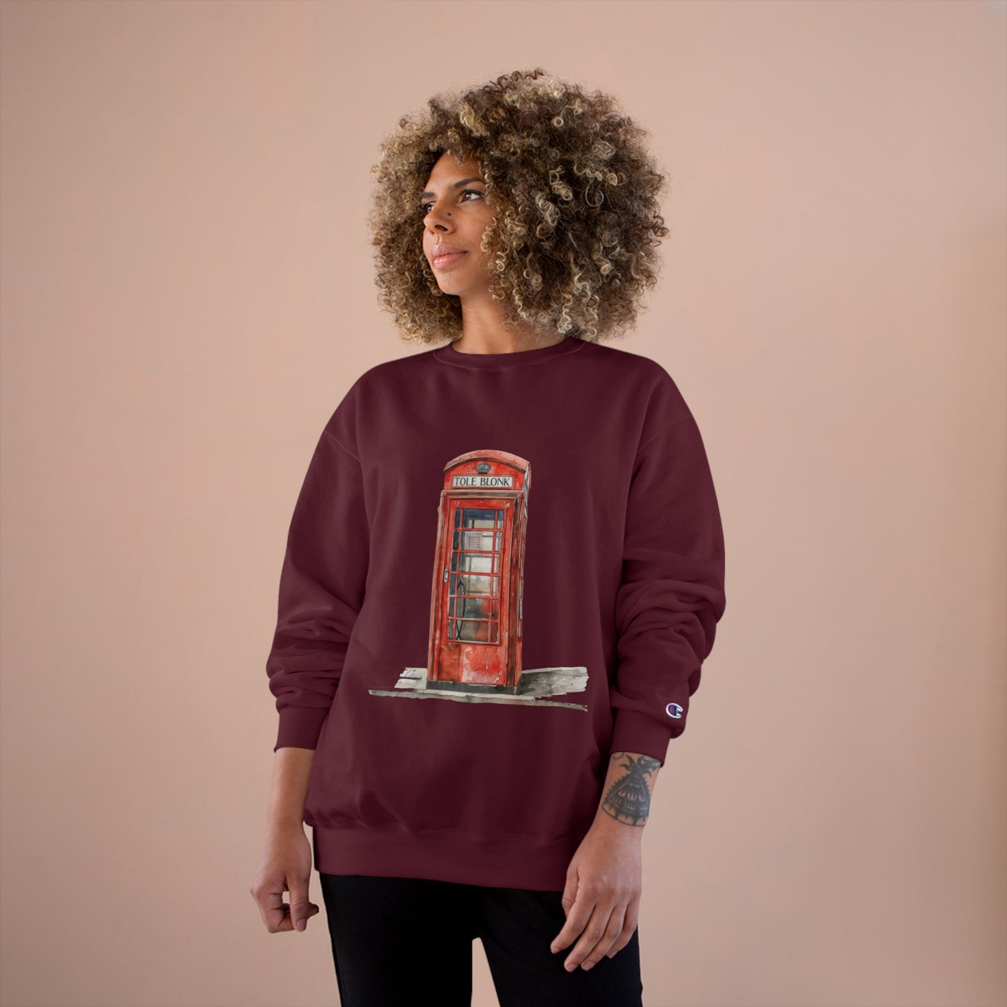 Champion Sweatshirt - Iconic British Public Telephone
