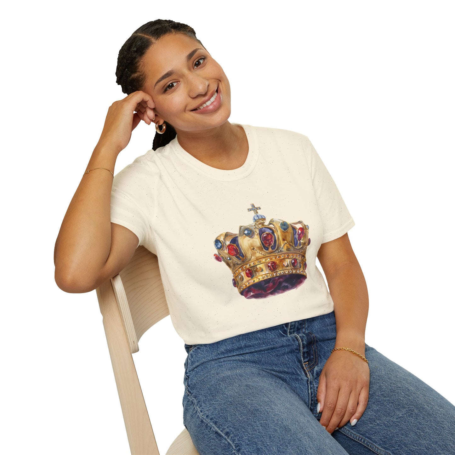 Unisex Softstyle T-Shirt - British Royal Crown Design