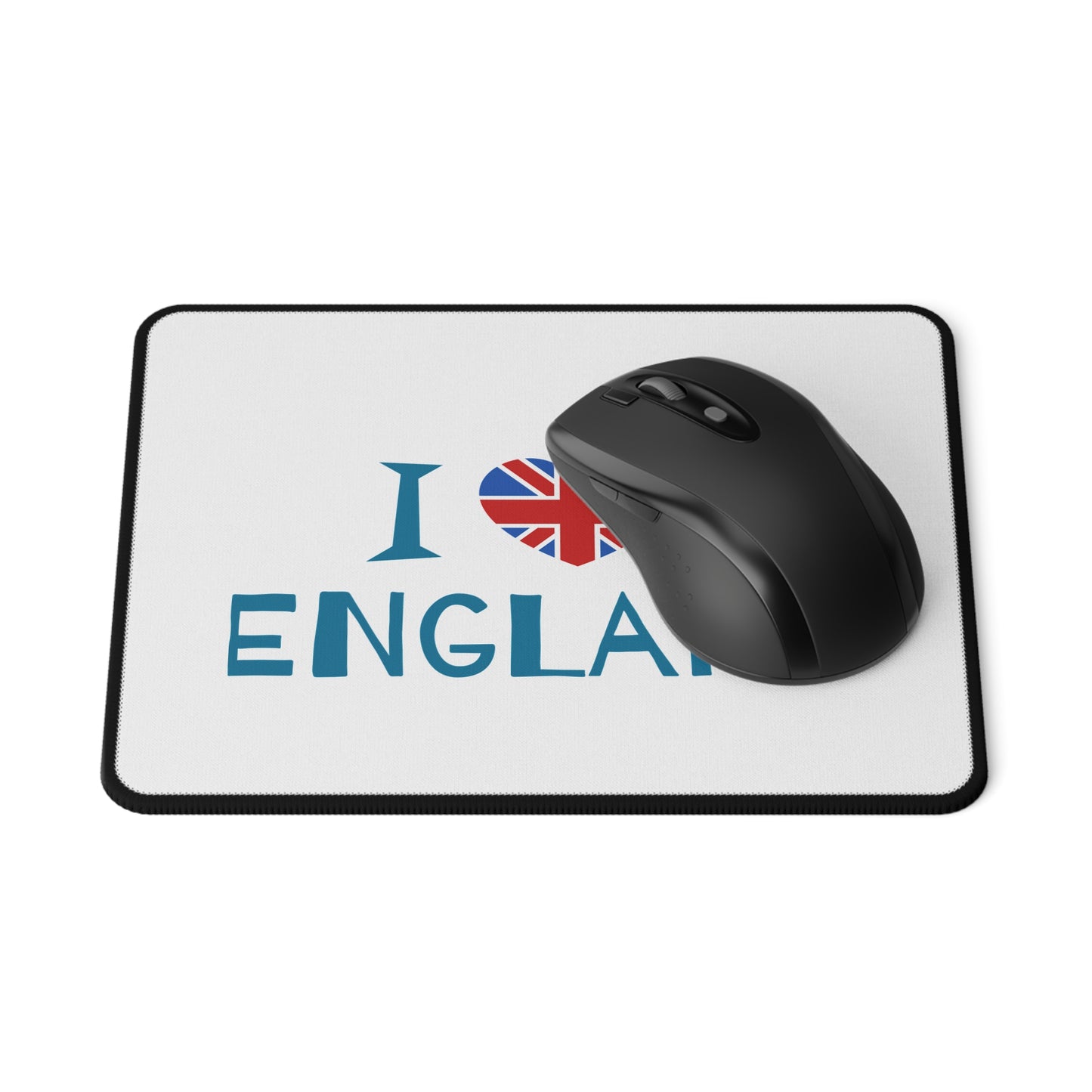 I Love England Non-Slip Gaming Mouse Pad, Gamer Gift, Office Decor, UK Pride, Mouse Mat, British Themed
