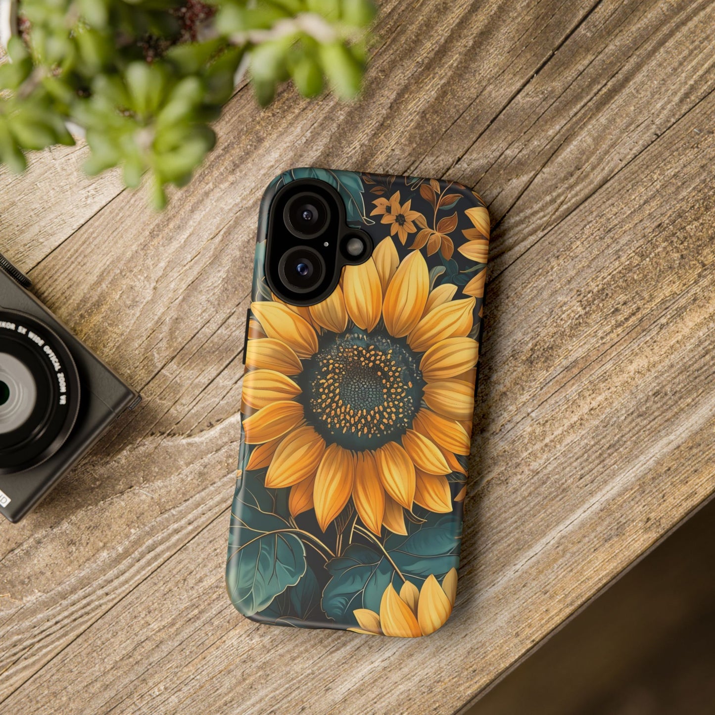 Sunflower Phone Case - Bright Floral Design, Stylish Tough Cover for Sunflower Lovers, Gift for Plant Enthusiasts, Mom Gift, Nature Lovers
