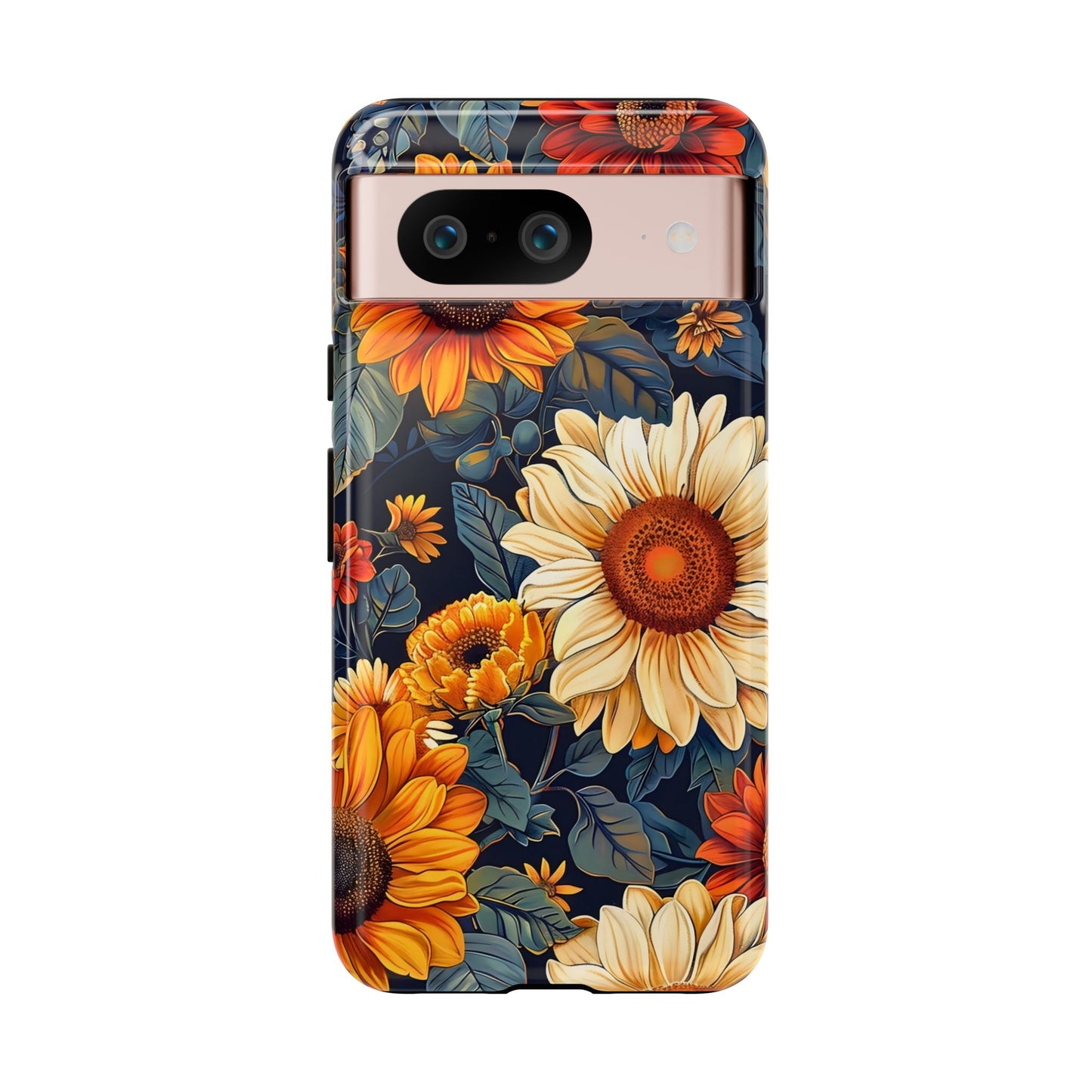 Floral Tough Phone Case | Sunflower Design, iPhone Cover, Protective Case, Gifts for Her, Floral Phone Accessory