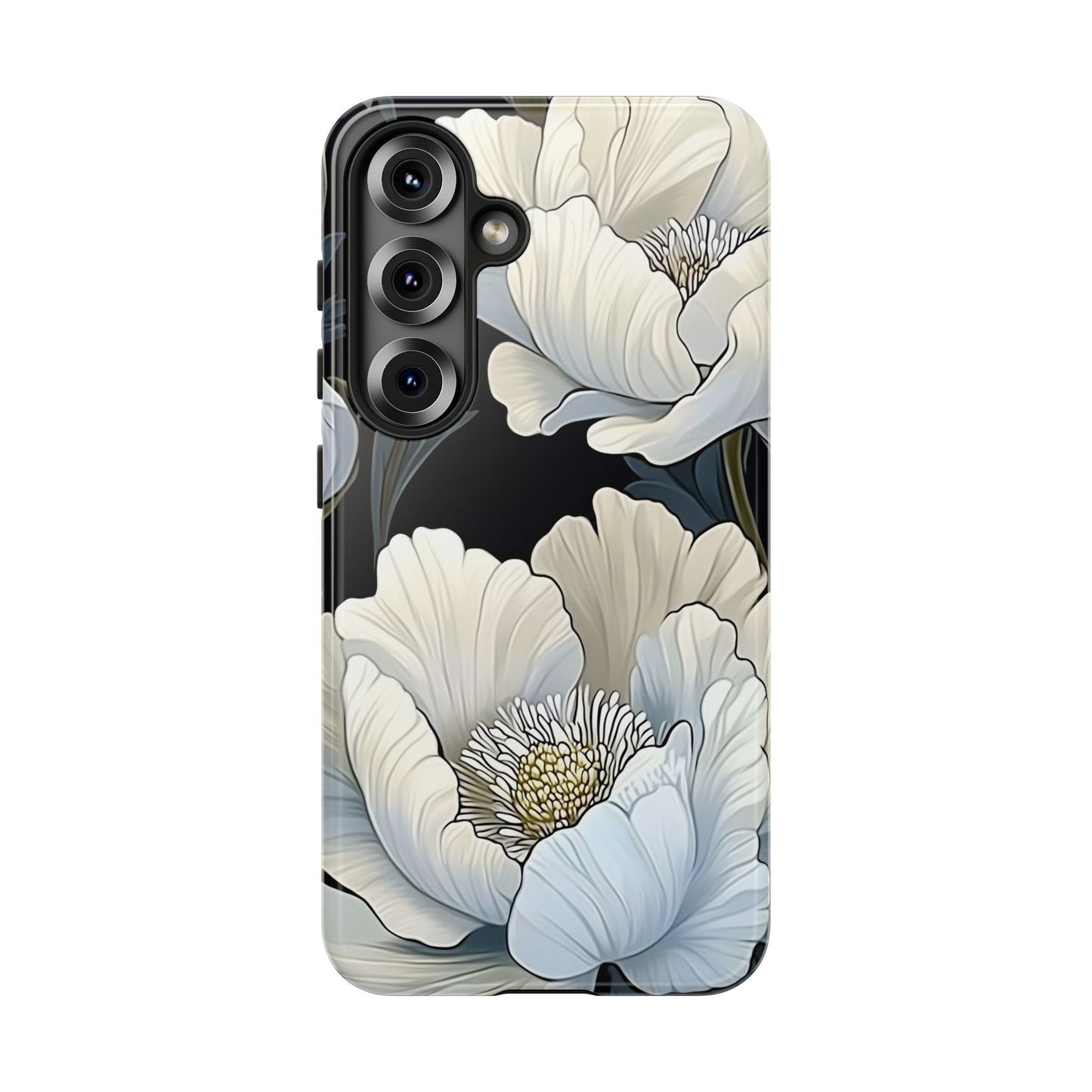 Floral Phone Case, Tough Cases for Women, Stylish Phone Cover, Floral Design Phone Protector, Nature Inspired Tech Accessories