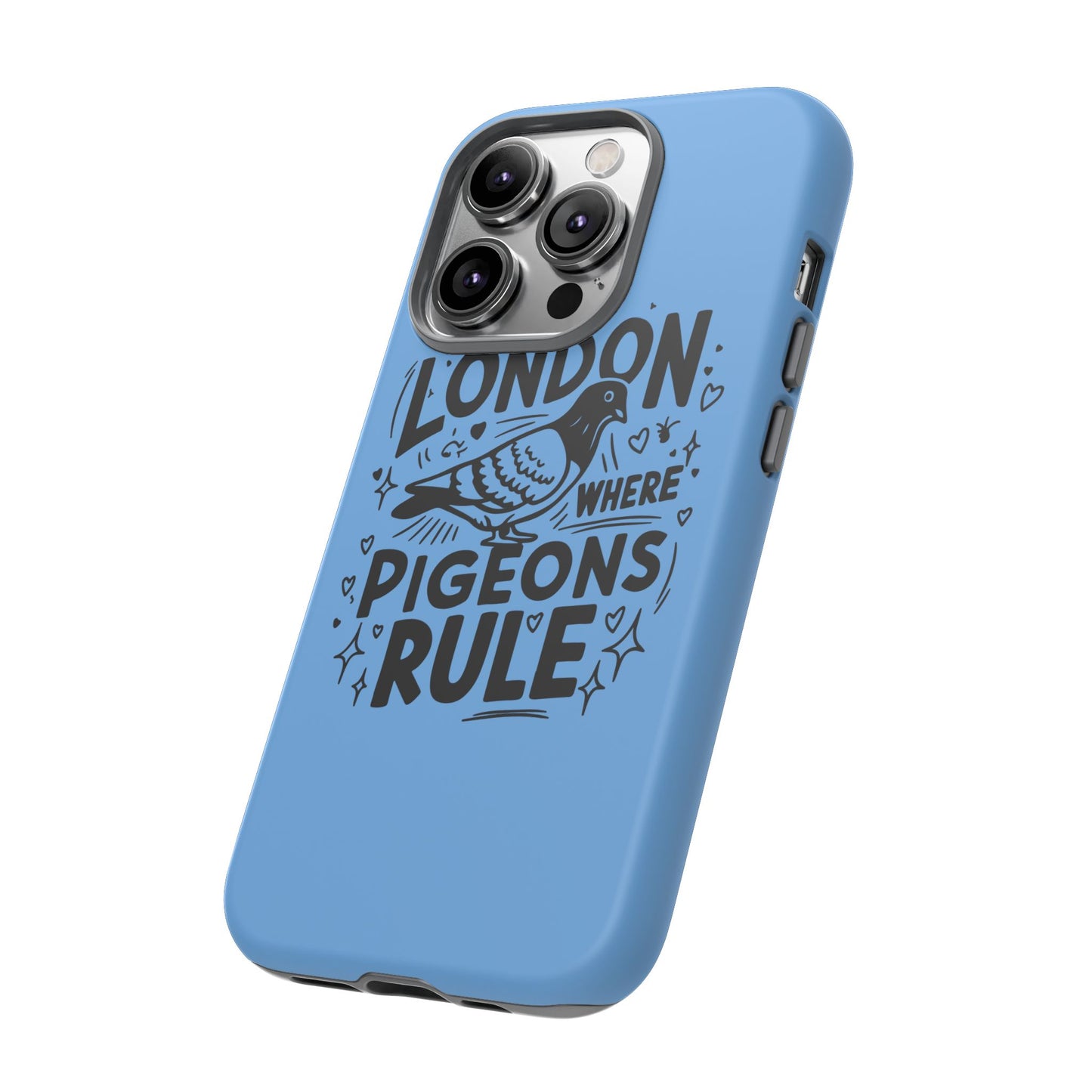 London Pigeon Phone Case, Urban Art Accessory, Tough Phone Cover, Gift for Bird Lovers, London Souvenir, Unique Cell Phone Case