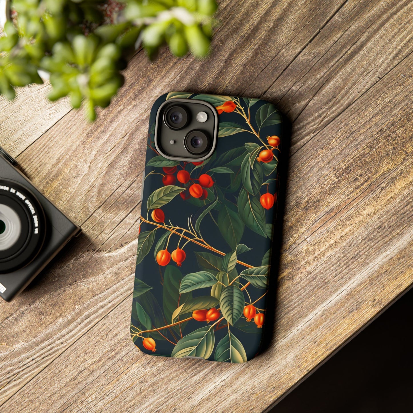 Tough Cases, Floral Phone Case, Nature-Inspired Tech, Unique Gift, Phone Accessory, Botanical Design, Fall Vibes