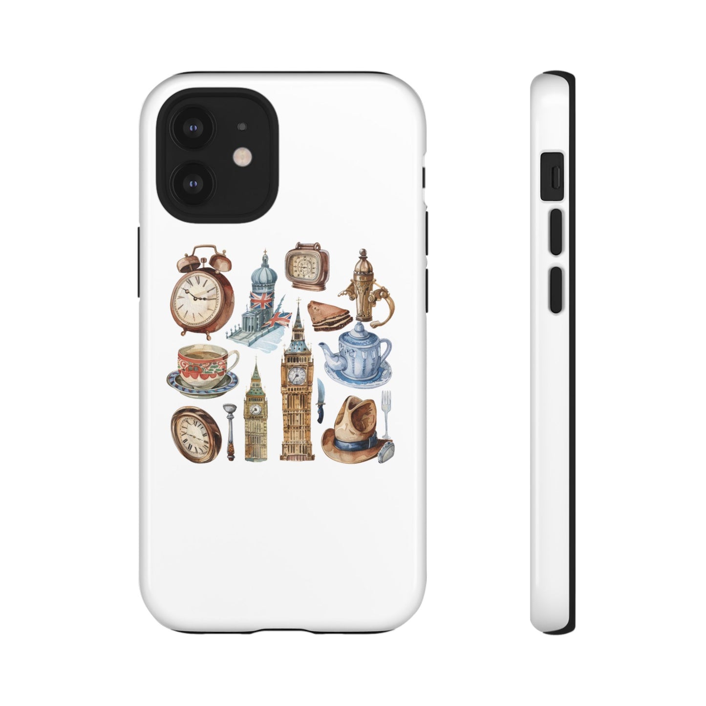 Vintage Illustrative Phone Case, Whimsical Tough Phone Cover, Gifts for Her, Unique Cell Phone Accessory