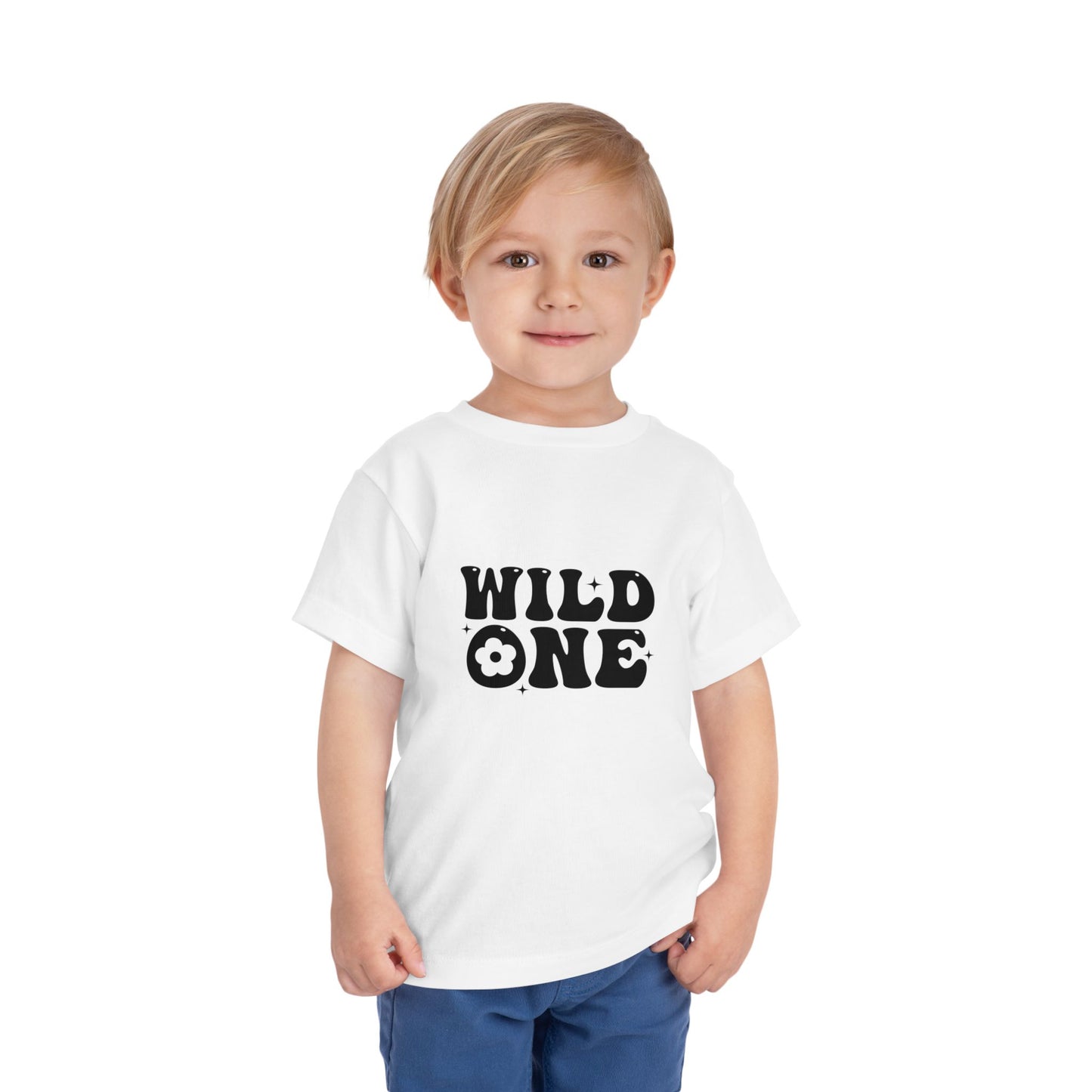 Toddler Short Sleeve Tee – Wild One Boho Adventure Quote Design - Perfect for Young Adventurers