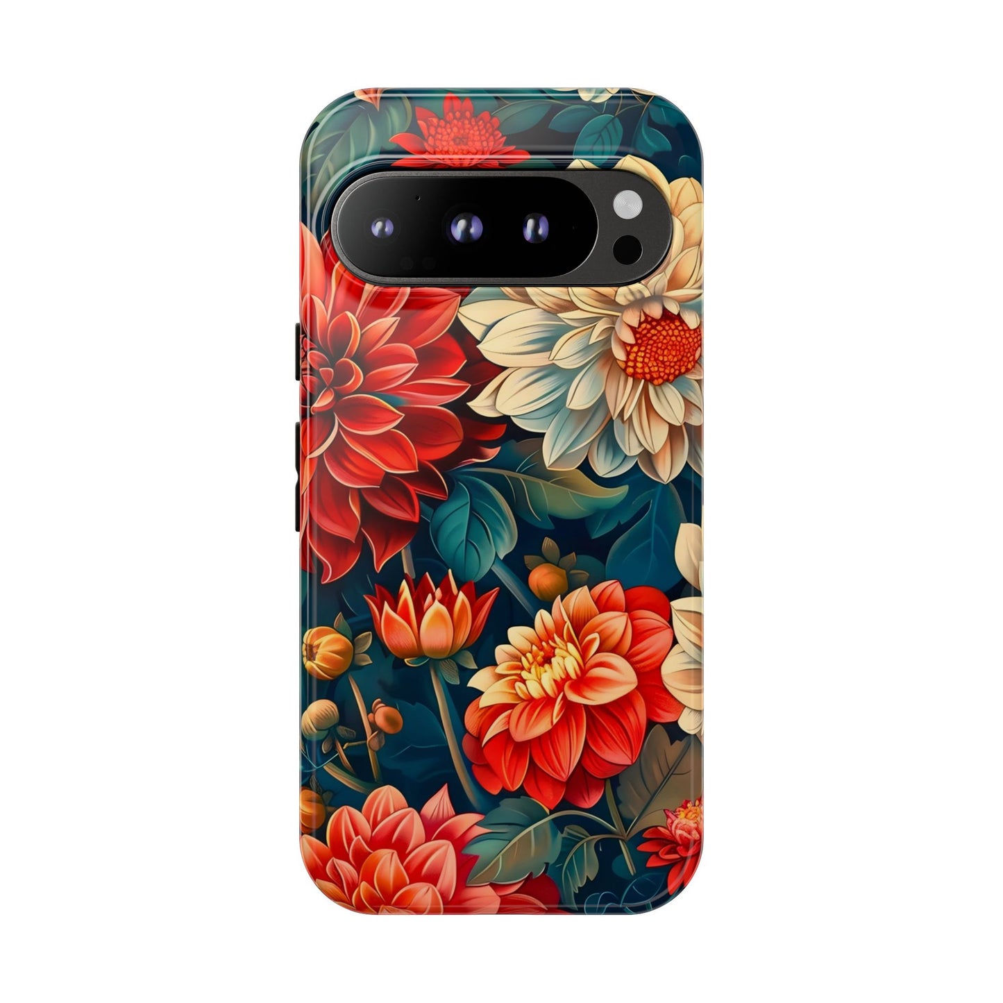 Floral Phone Case - Vibrant Tough Cases, Stylish Floral Cell Phone Cover, Gift for Her, Trendy Phone Accessory, Flower Design