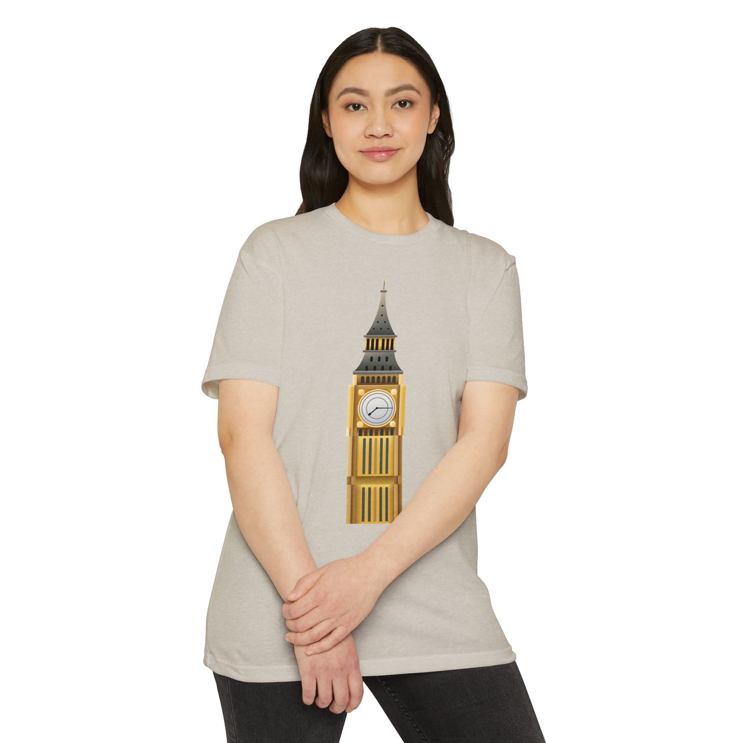 Unisex CVC Jersey T-shirt - London's Landmark - The Iconic Clock Tower