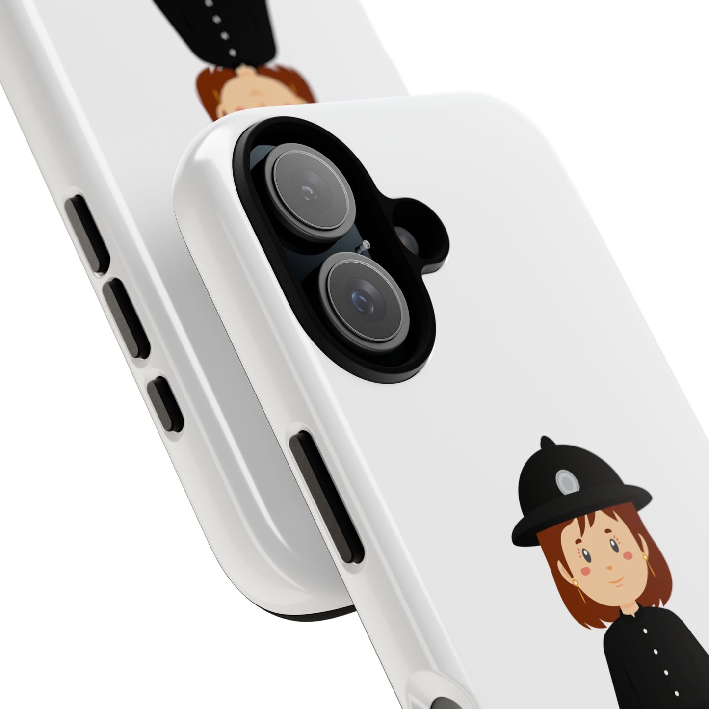 Cute Police Officer Phone Case, Tough Protective Cover, Gifts for Police Lovers, Customizable Phone Case, Unique Design