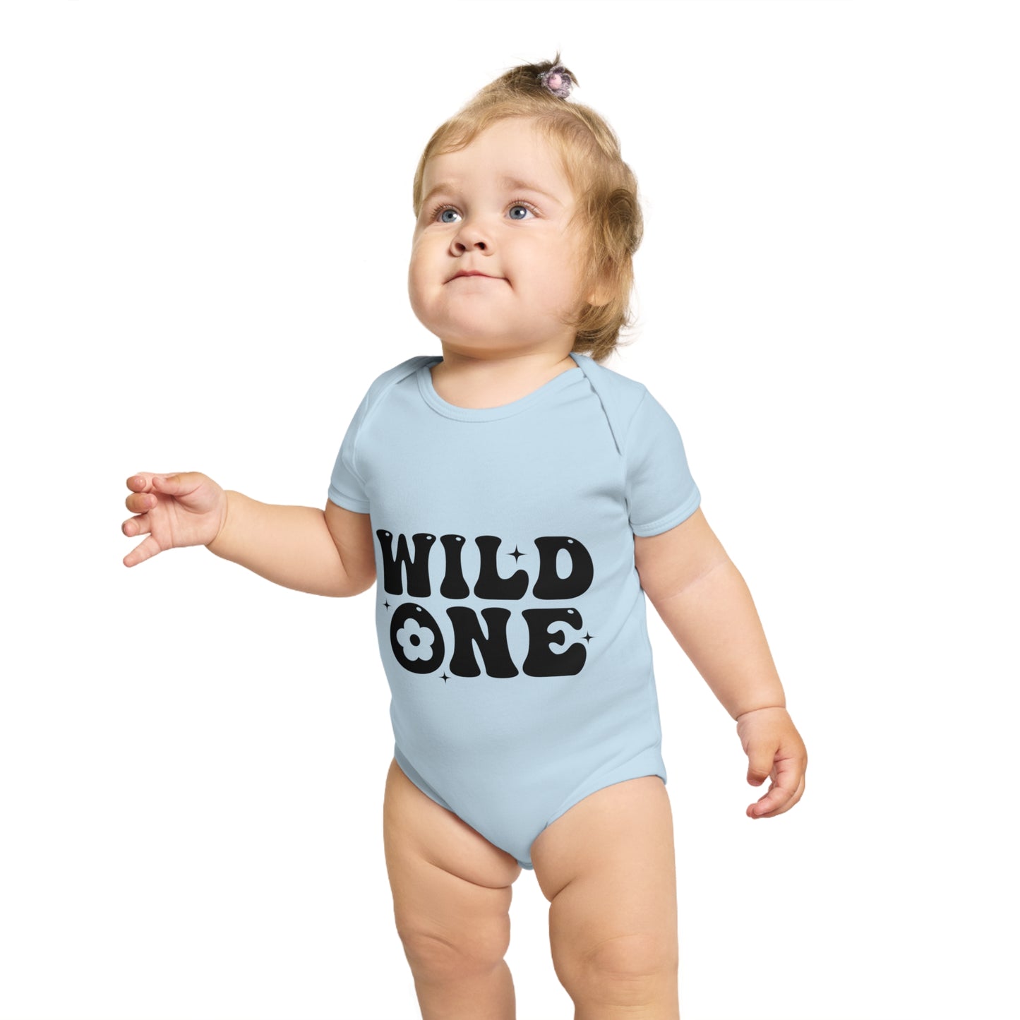 Wild One Short Sleeve Baby Bodysuit - Adorable Infant Outfit for First Birthday & Baby Showers