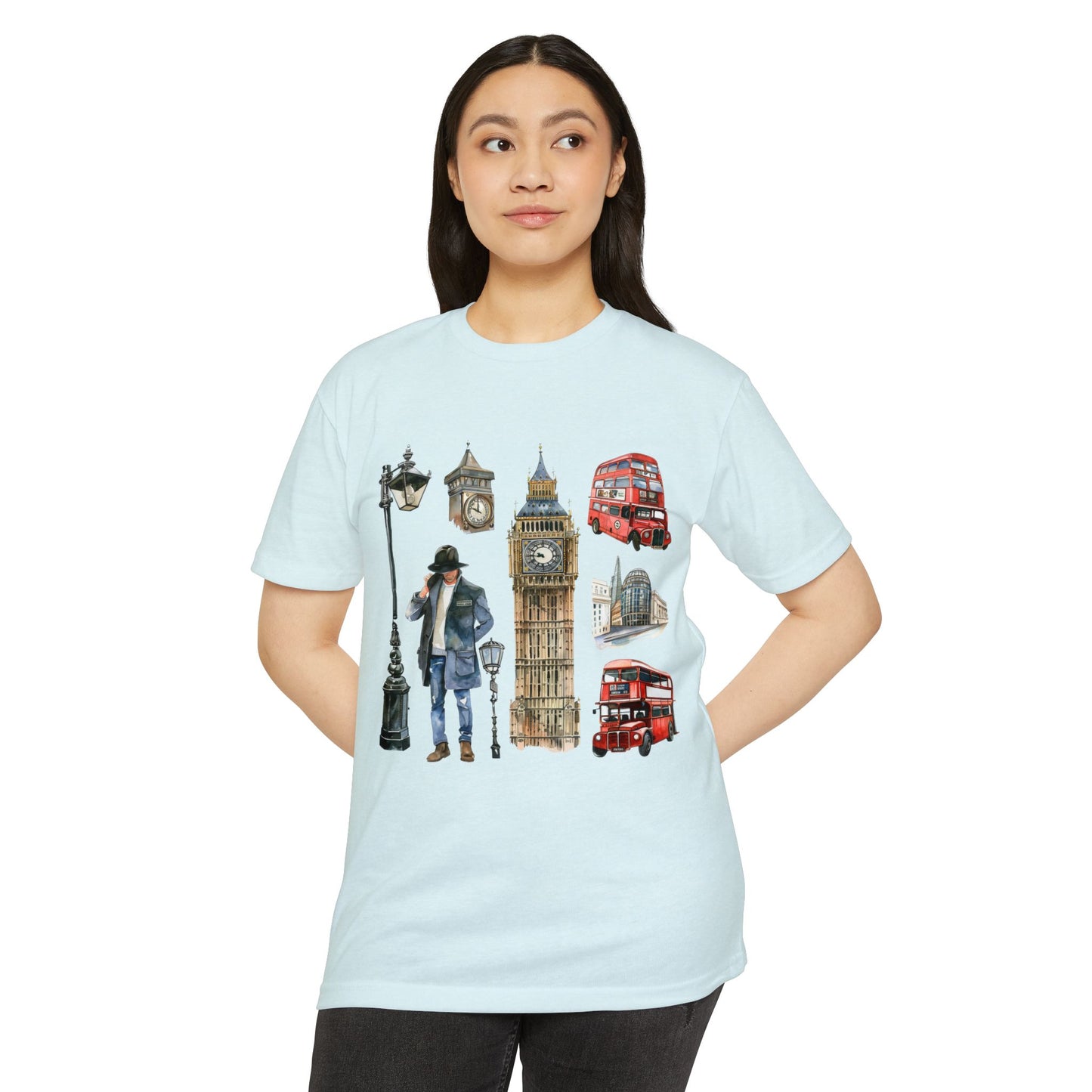 Unisex CVC Jersey T-shirt - The Heart of Britain - Iconic Symbols of England