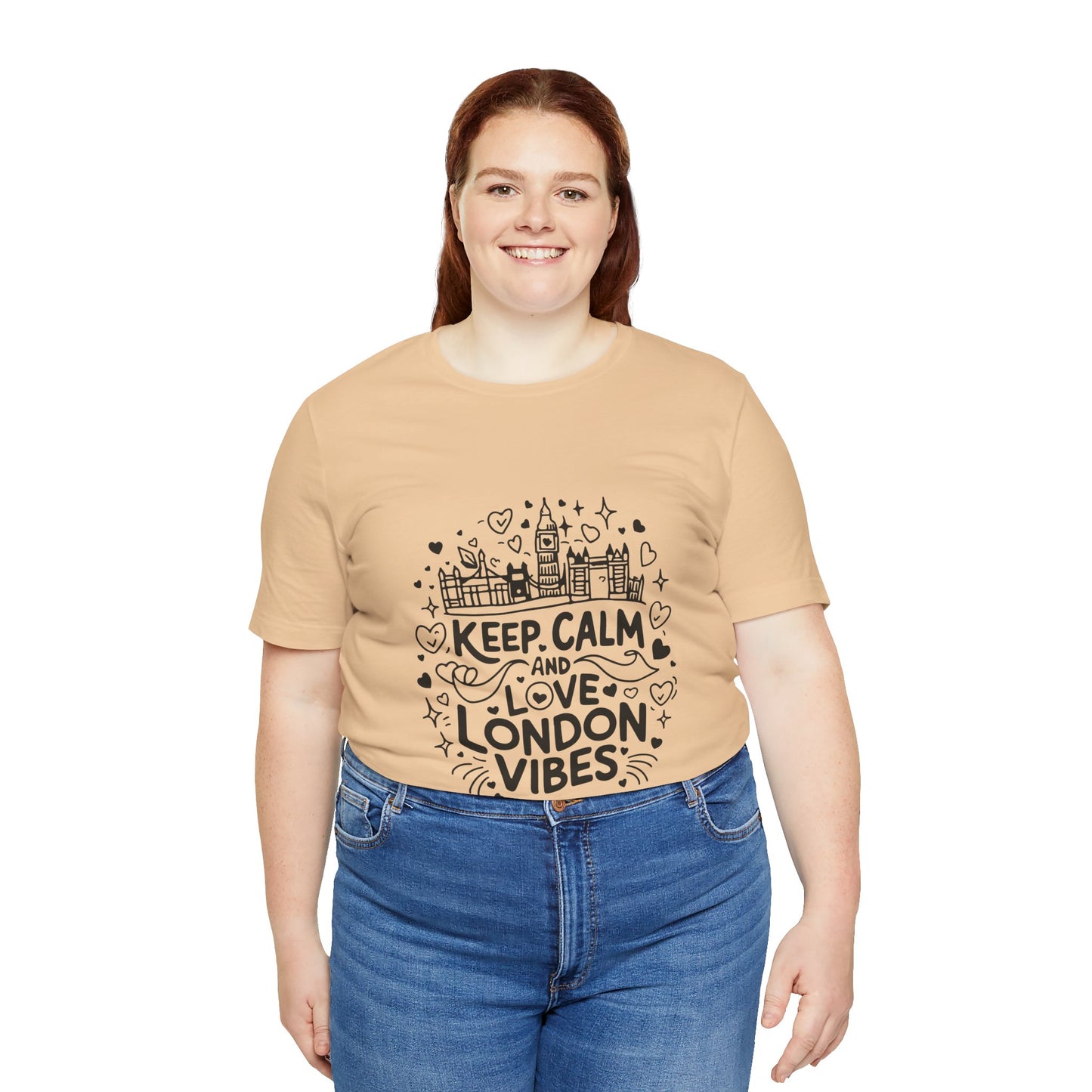 Unisex Jersey Short Sleeve Tee - Keep Calm and love London Vibes