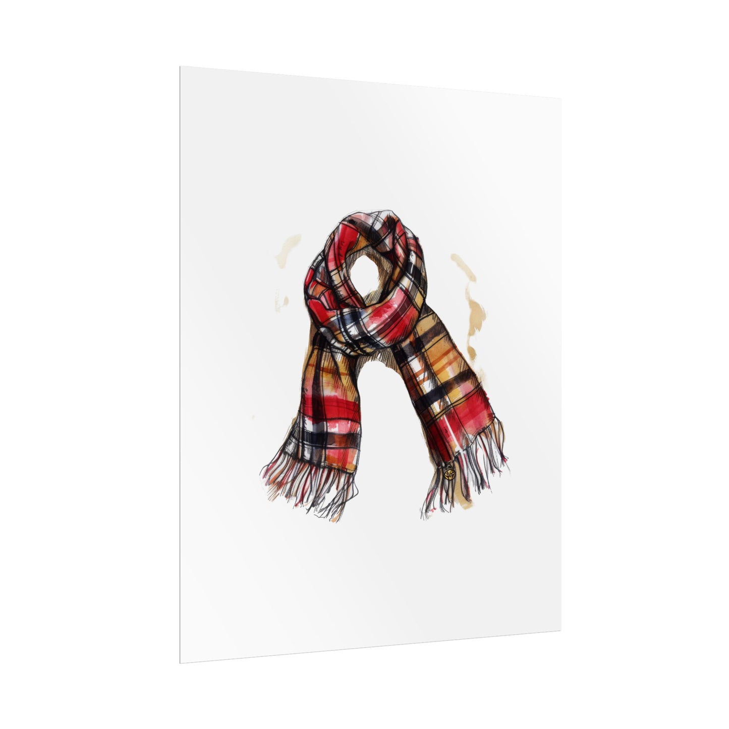 Cozy Scarf Wall Art - Fall Decor for Home, Rustic Style, Gift for Her, Cozy Vibes, Autumn Aesthetic
