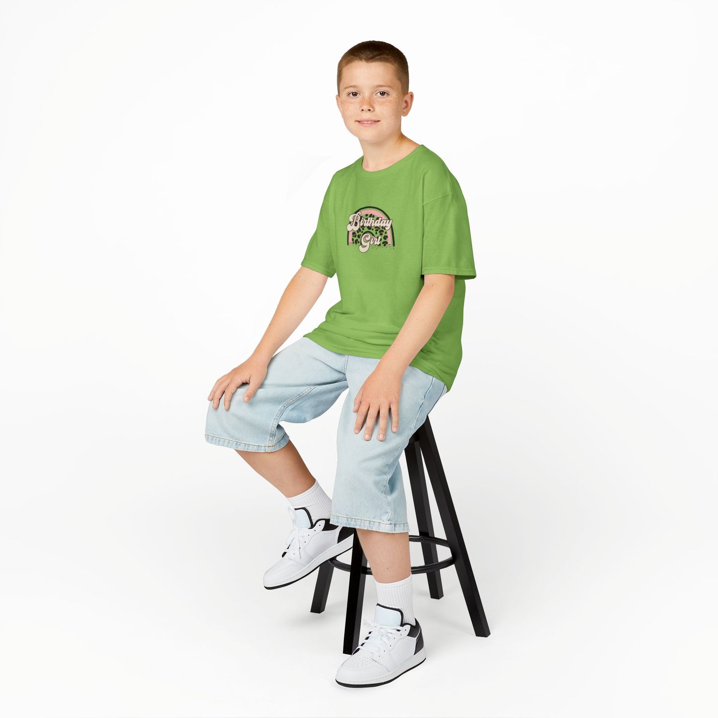 Kids Heavy Cotton™ Tee - Birthday Girl - Perfect for Celebrations!