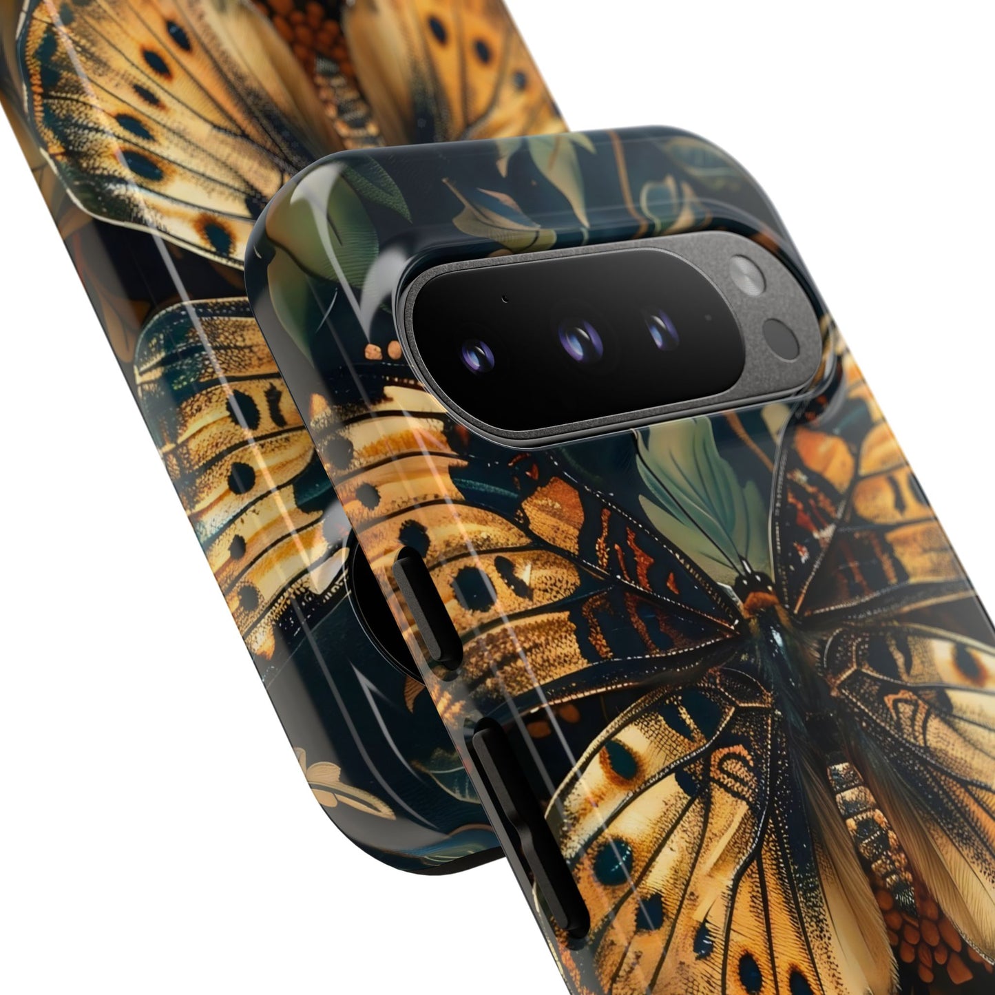 Butterfly Floral Phone Case, Tough Cases, Protective Cover, Unique Gift, Nature Lover, Art Print, Spring Decor