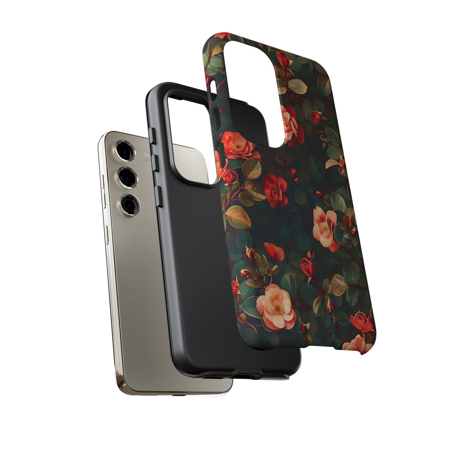 Floral Phone Case - Elegant Floral Design, Tough Protective Case, Perfect Gift for Her, Trendy Phone Accessories, Mother’s Day, Birthday