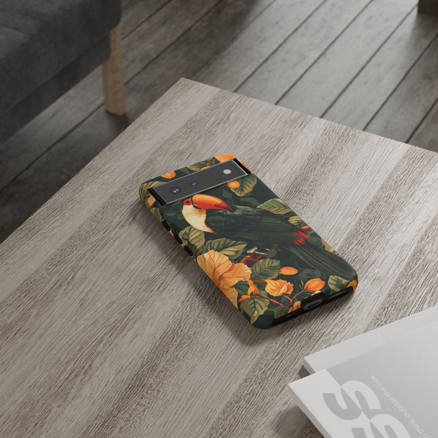 Tropical Toucan Phone Case, Exotic Bird Cover, Nature Lover Gift, Eco-Friendly Design, Customizable Tech Accessory
