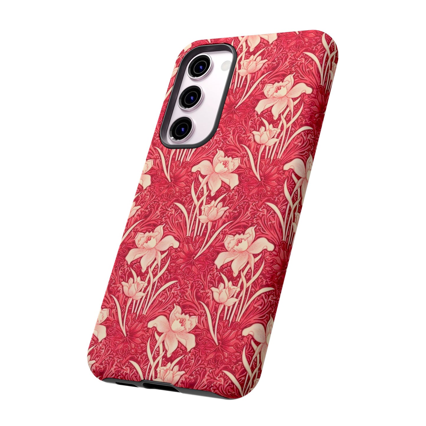 Floral Tough Phone Case - Durable, Stylish Accessory, Perfect Gift for Her, Floral Pattern, Customizable, Ideal for Daily Use