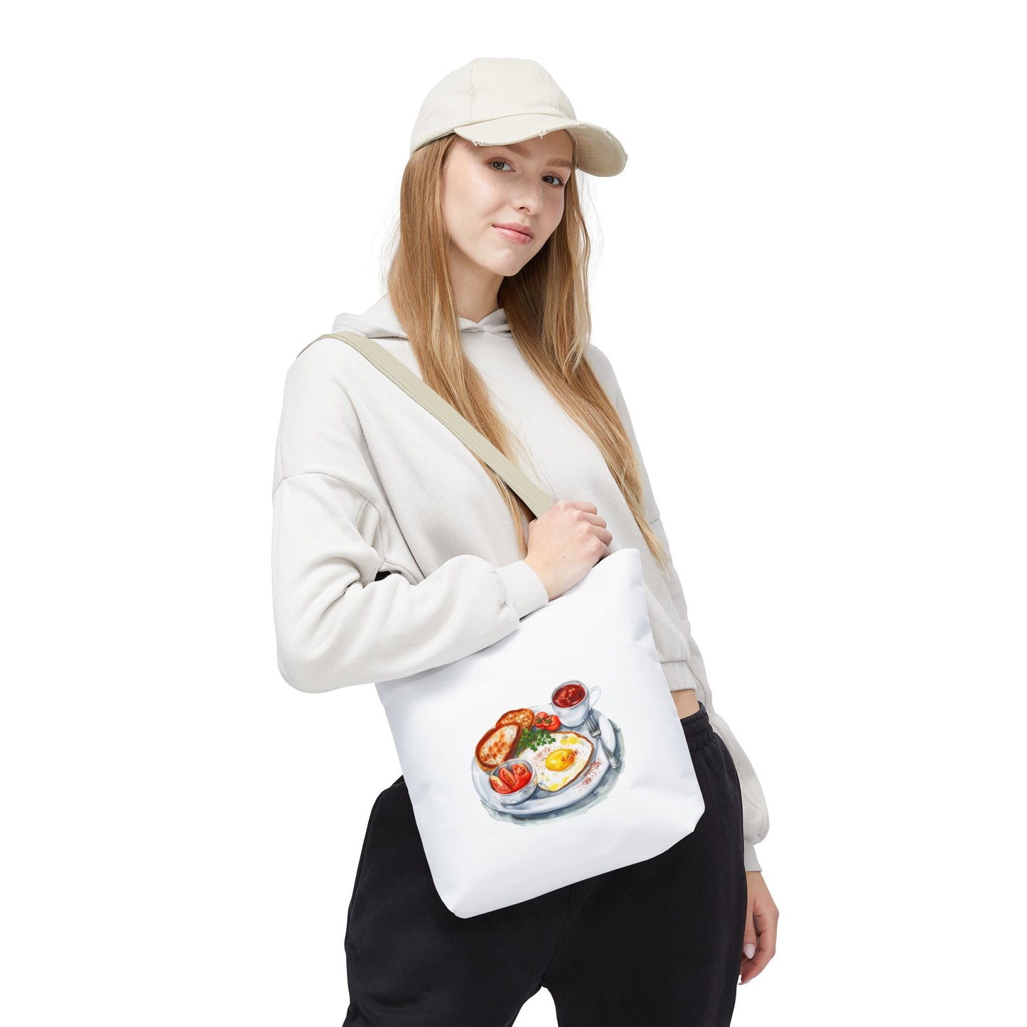 Breakfast Lovers Tote Bag, Art Tote, Foodie Gift, Market Bag, Designed for Brunch Enthusiasts, Perfect for Grocery Shopping
