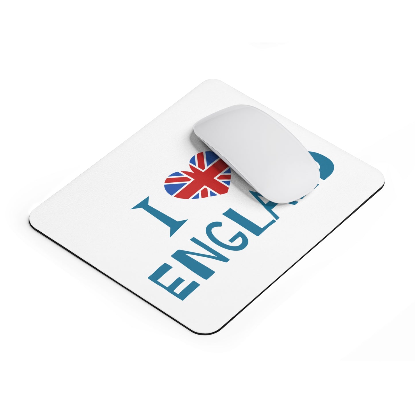 I Love England Mouse Pad, Desk Accessory, Gift for Travelers, English Pride Decor, Office Supplies