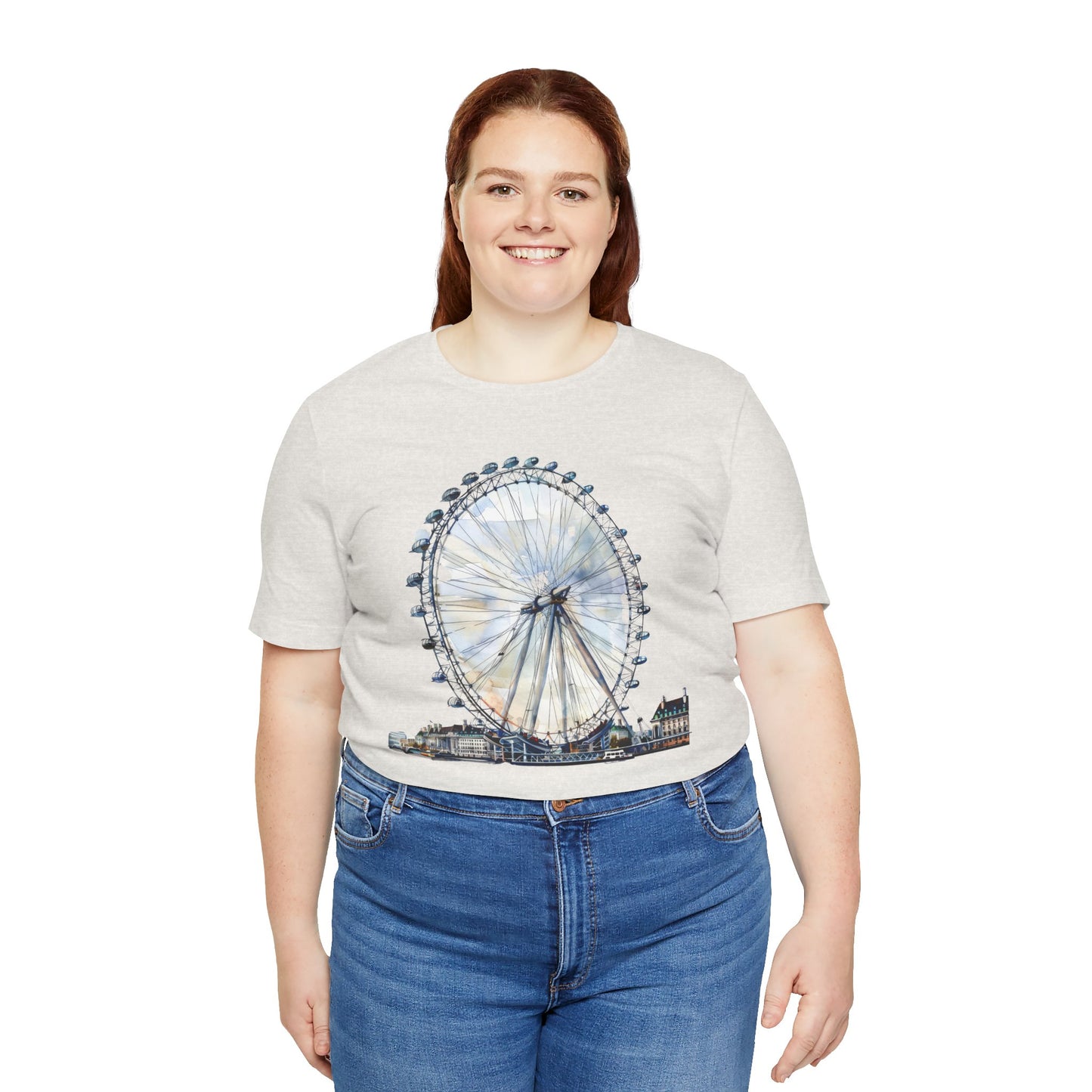 Unisex Jersey Short Sleeve Tee - Iconic London Eye Design