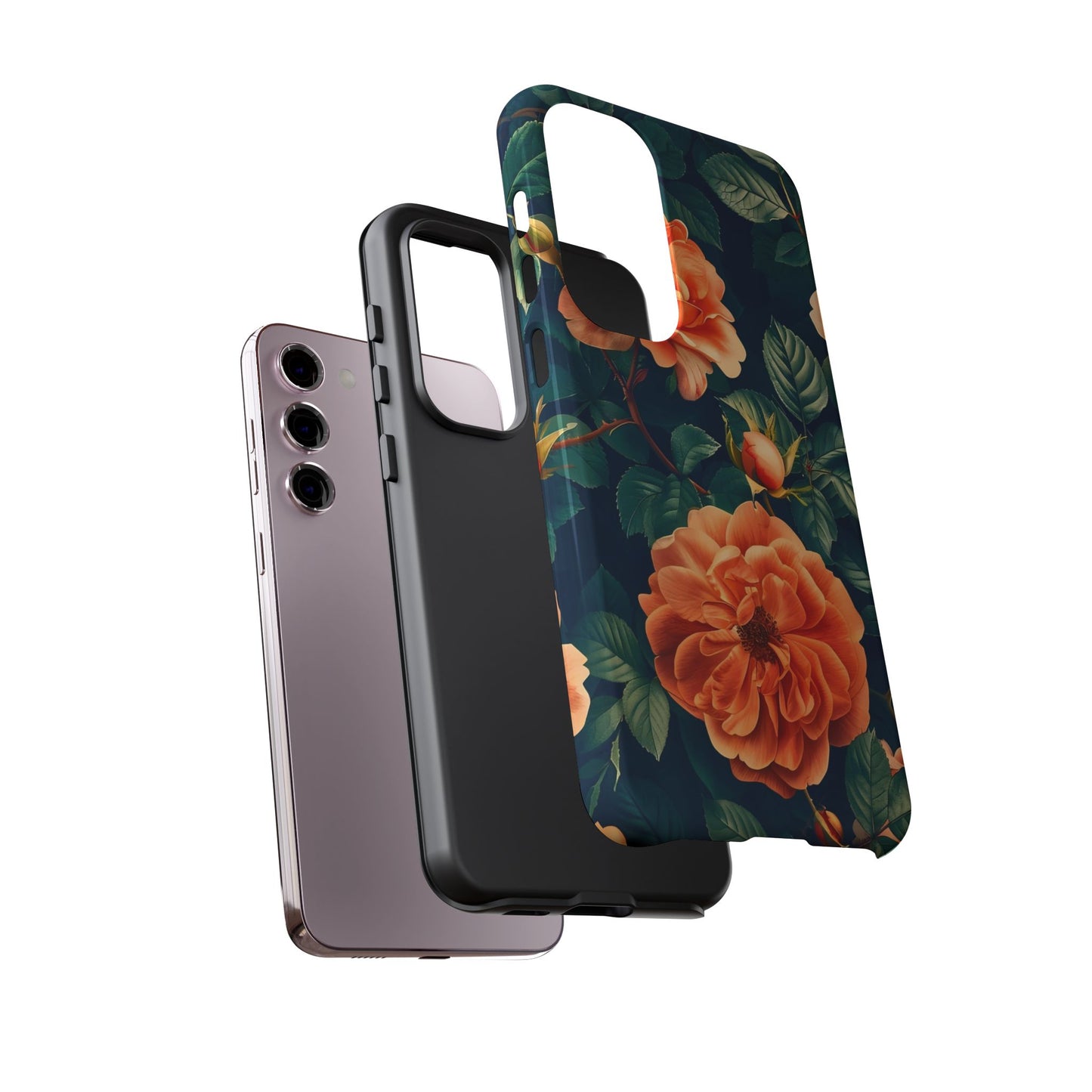 Floral Phone Case, Tough Cases for Nature Lovers, Botanical Design, Phone Protection, Gift for Her, Trending Floral Accessories