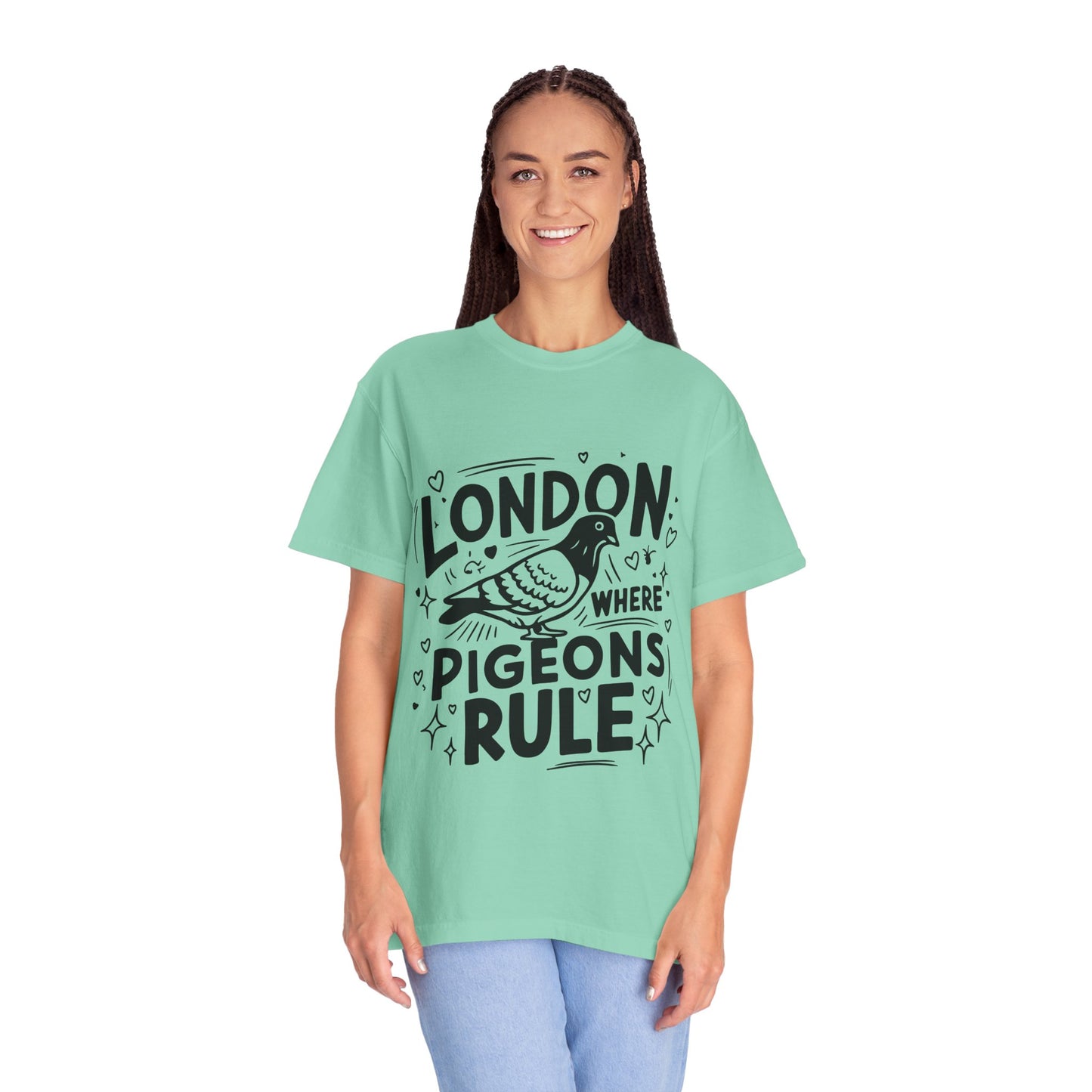 Unisex Garment-Dyed T-shirt - London Where Piegeons Rule