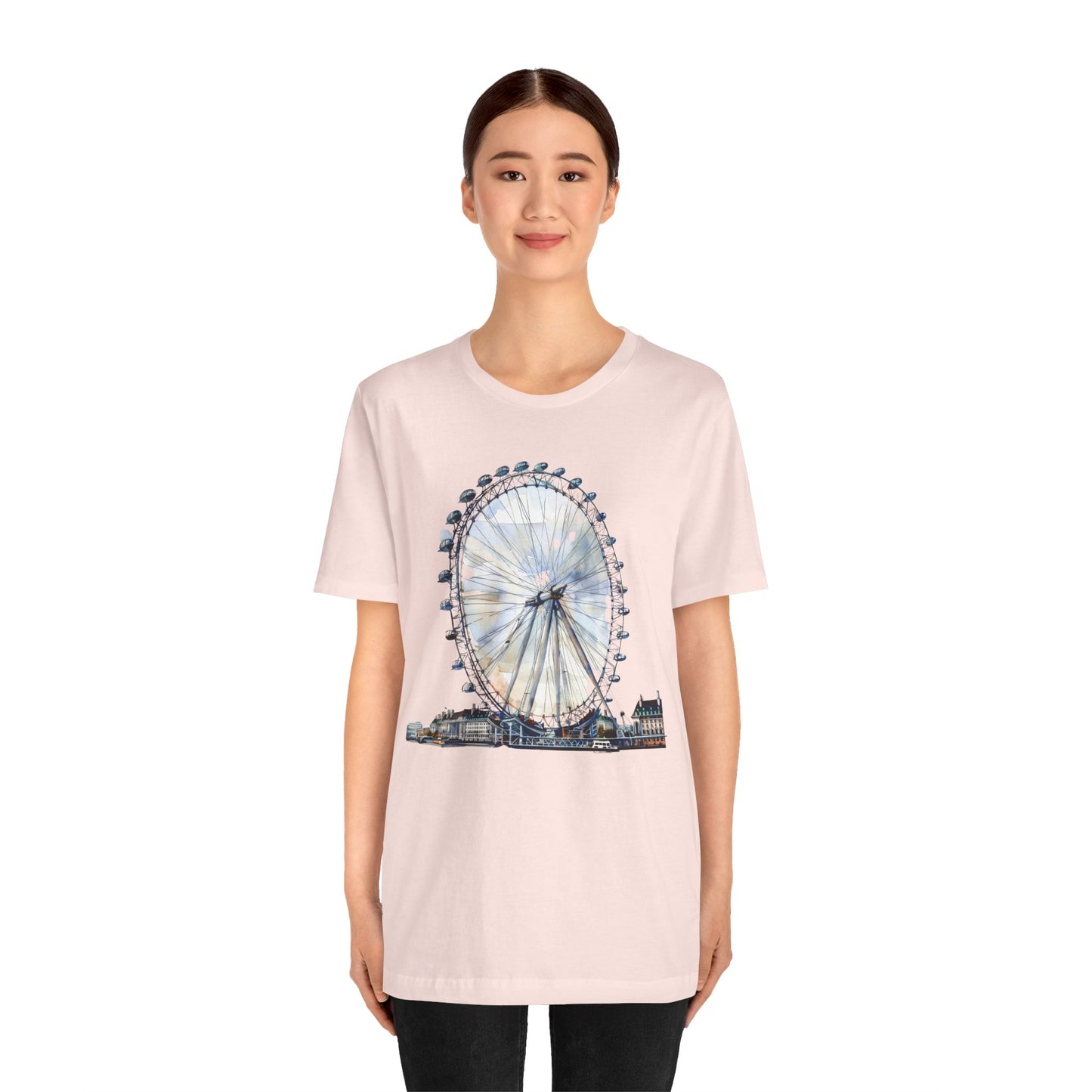 Unisex Jersey Short Sleeve Tee - Iconic London Eye Design