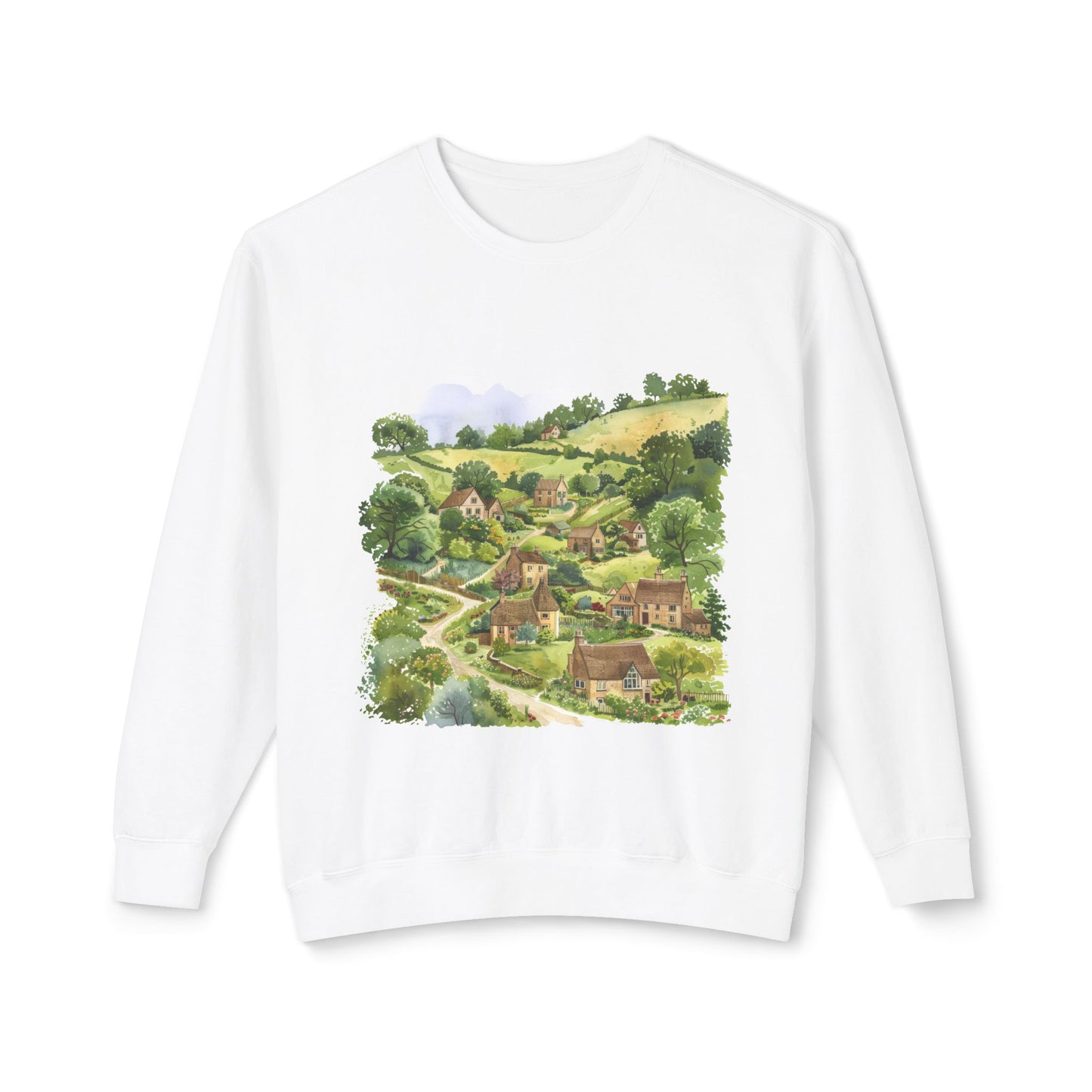 Unisex Lightweight Crewneck Sweatshirt - England Aesthetics