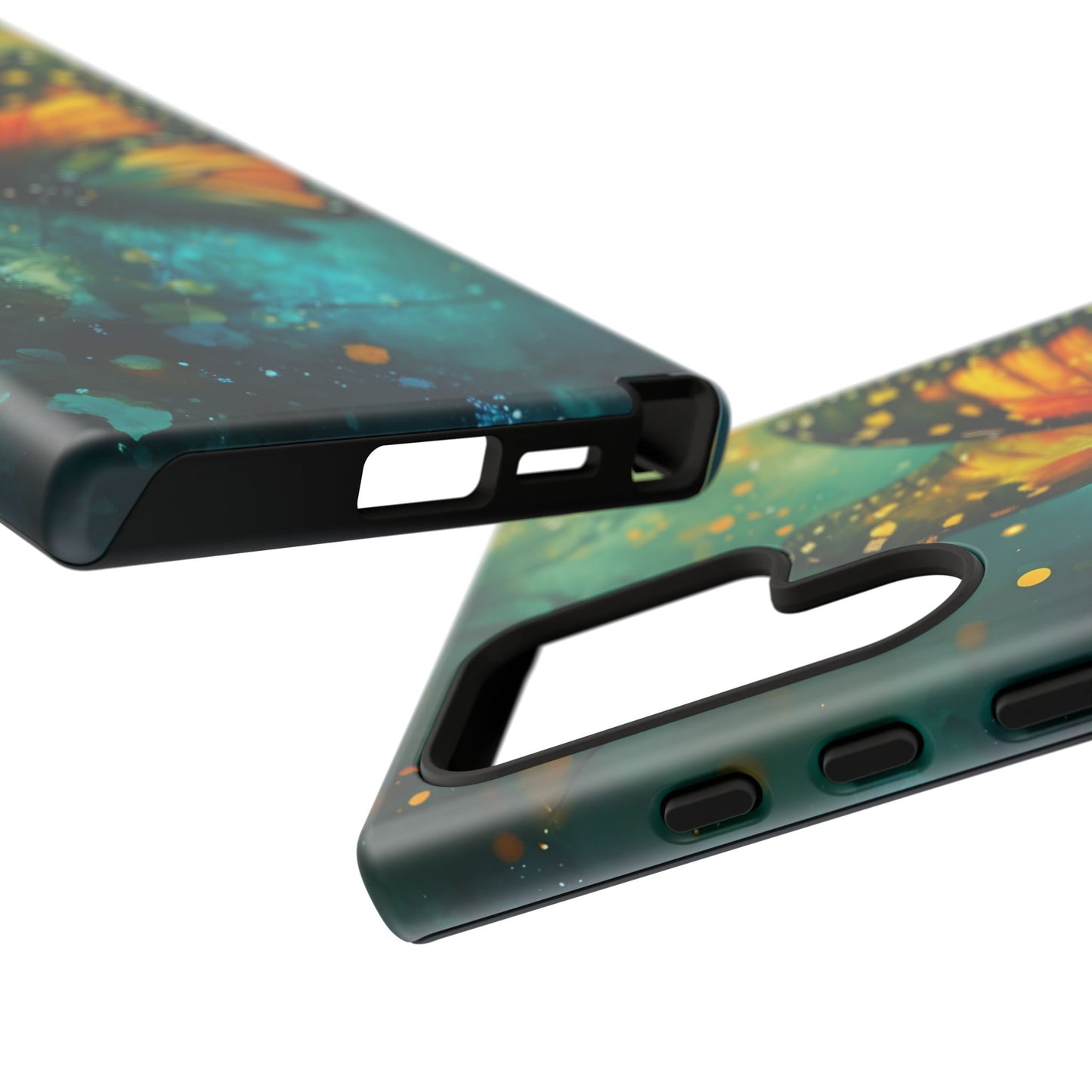 Colorful Butterfly Phone Case, Tough Cases for iPhone and Samsung, Cute Tech Accessories, Nature Lovers Gift, Vibrant Floral Design
