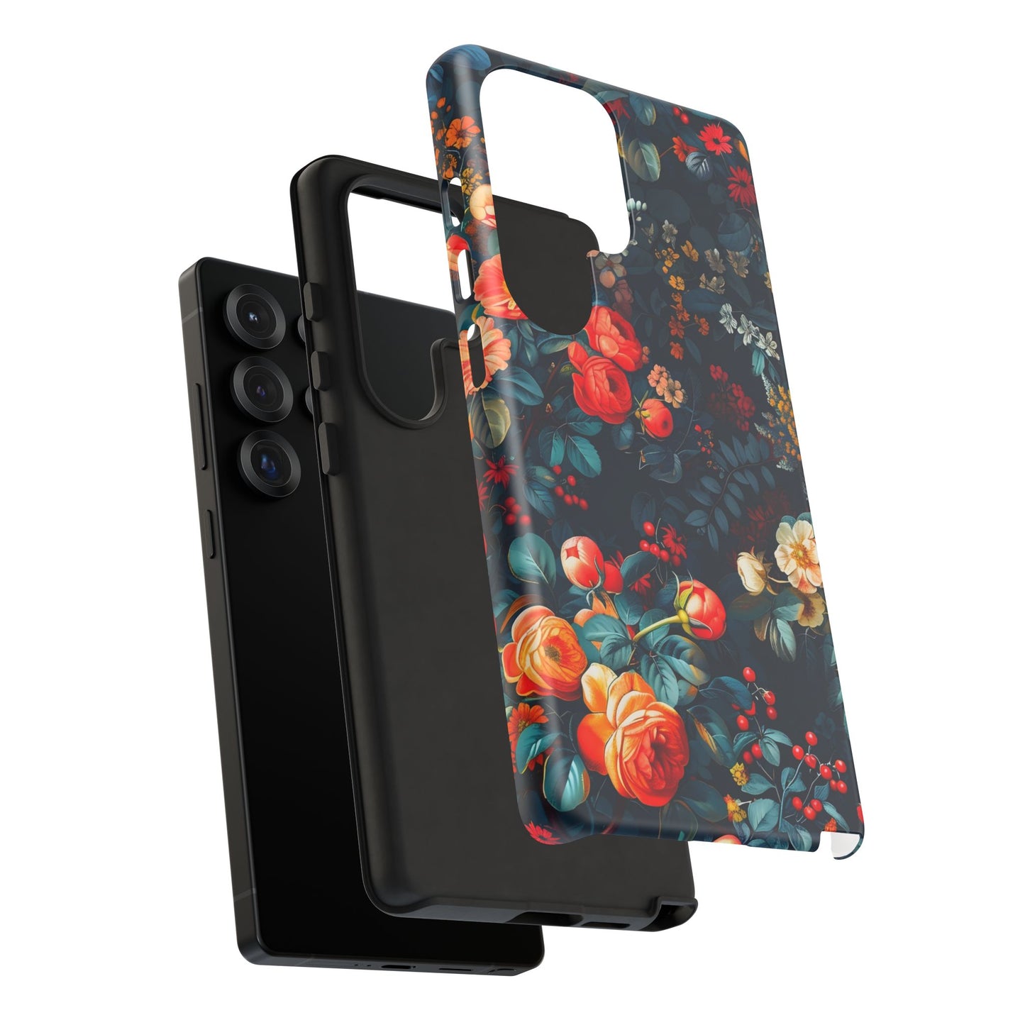 Floral Phone Case, Tough Cases for Protection, Vibrant Floral Design, Chic Gift for Her, Stylish Accessories