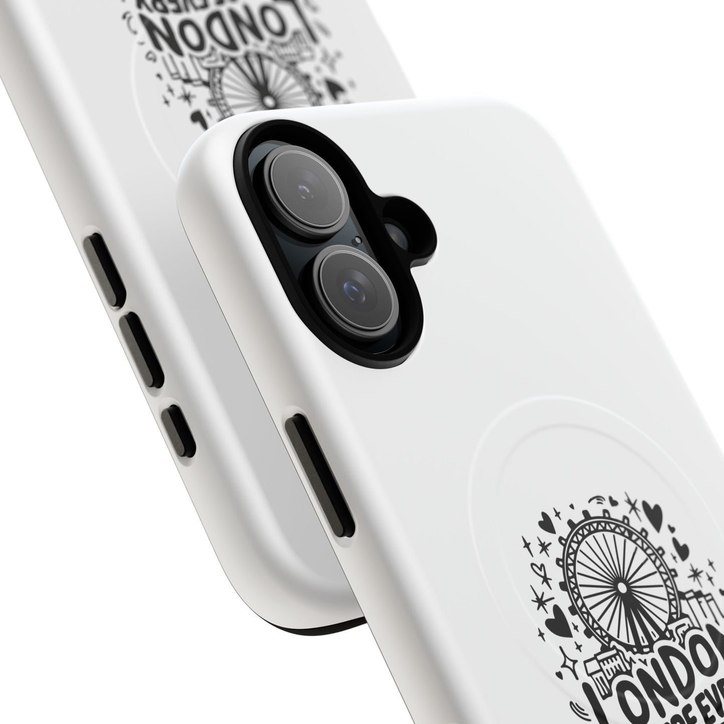 London Story Magnetic Phone Case, Tough Phone Cover, Gift for Travel Lovers, Unique London Souvenir, Storytelling Phone Accessory