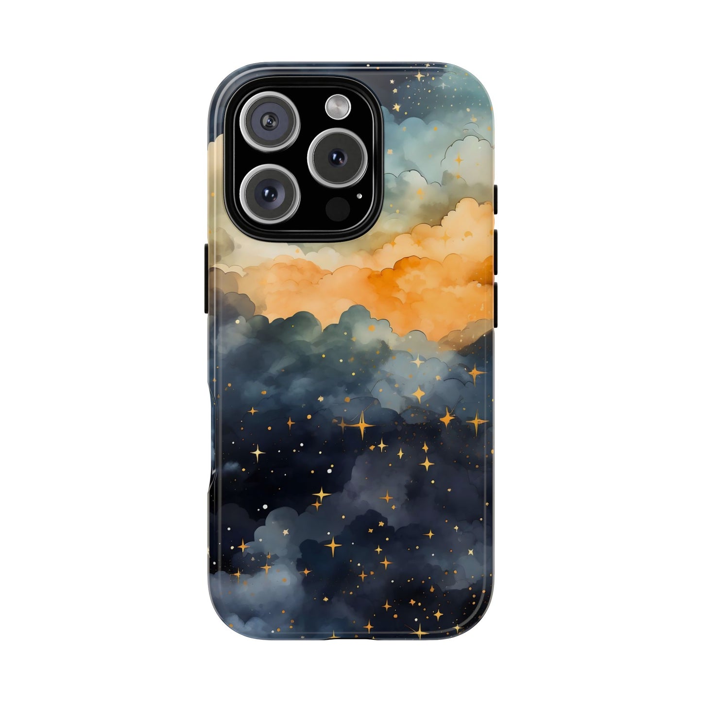 Celestial Phone Case, Galaxy Design Phone Cover, Space Art Case, Starry Night Mobile Cover, Customizable Tough Case