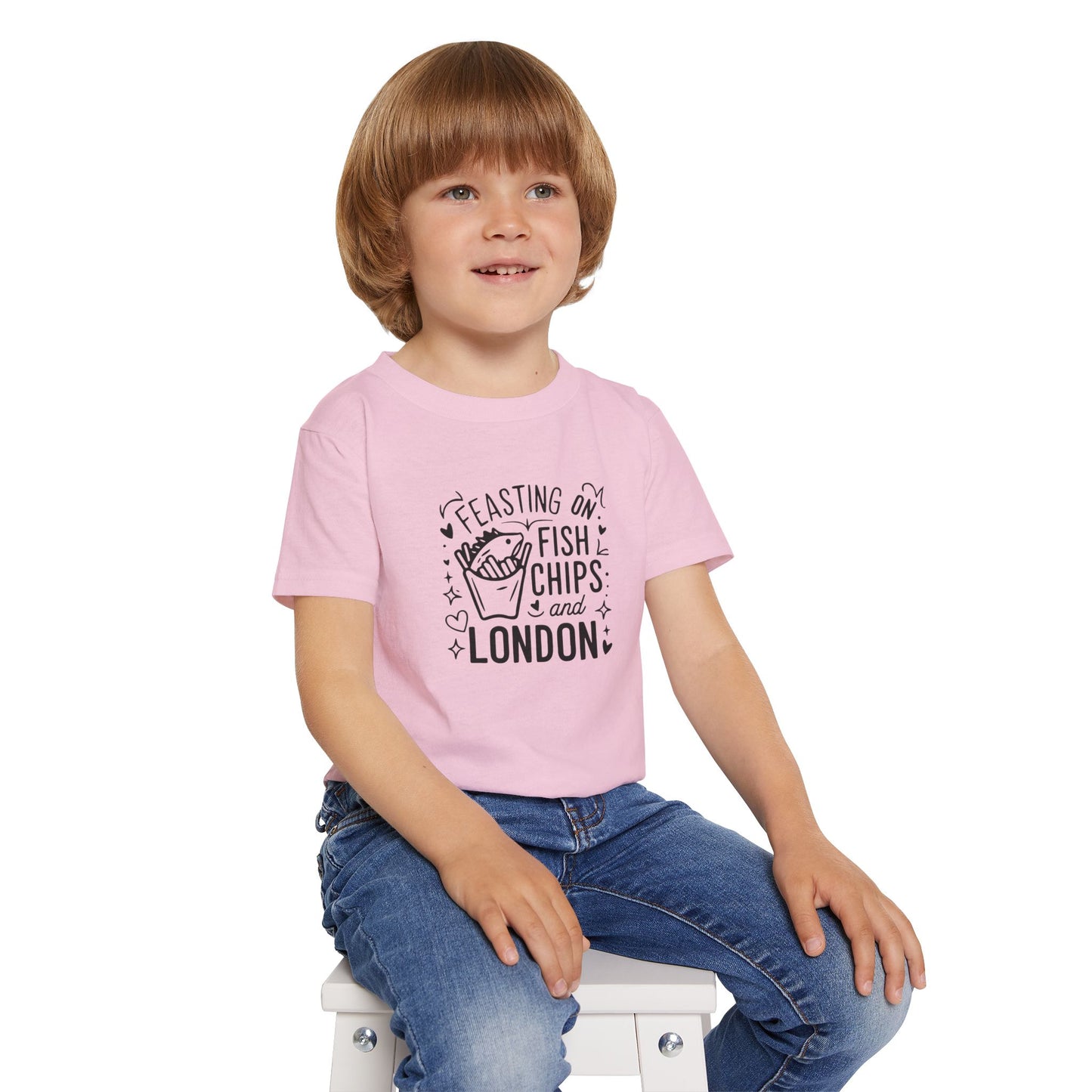 Toddler T-Shirt - Feasting on fish chips and London