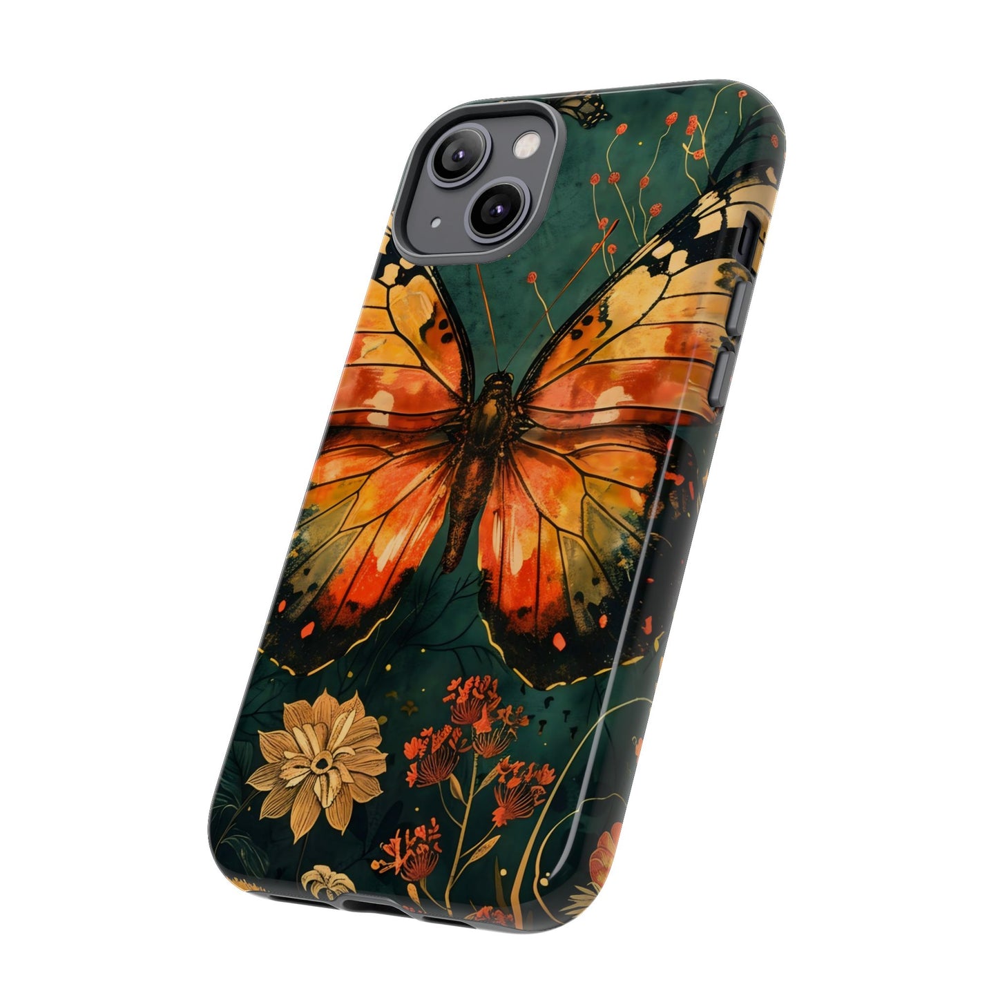 Butterfly Phone Case – Tough Cases for Nature Lovers, Floral Design, Butterfly Art, Unique Gift, Eco-Friendly Protection