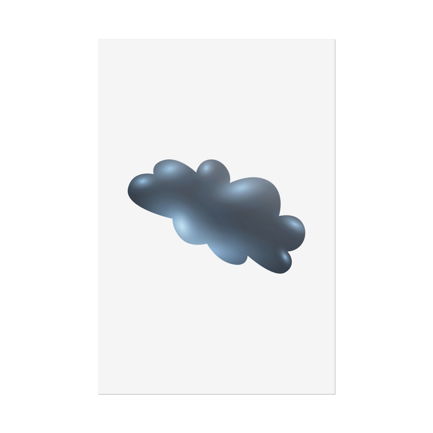 Cloud Art Print, Modern Decor, Minimalist Wall Art, Home Office Decor, Unique Gift, Aesthetic Poster