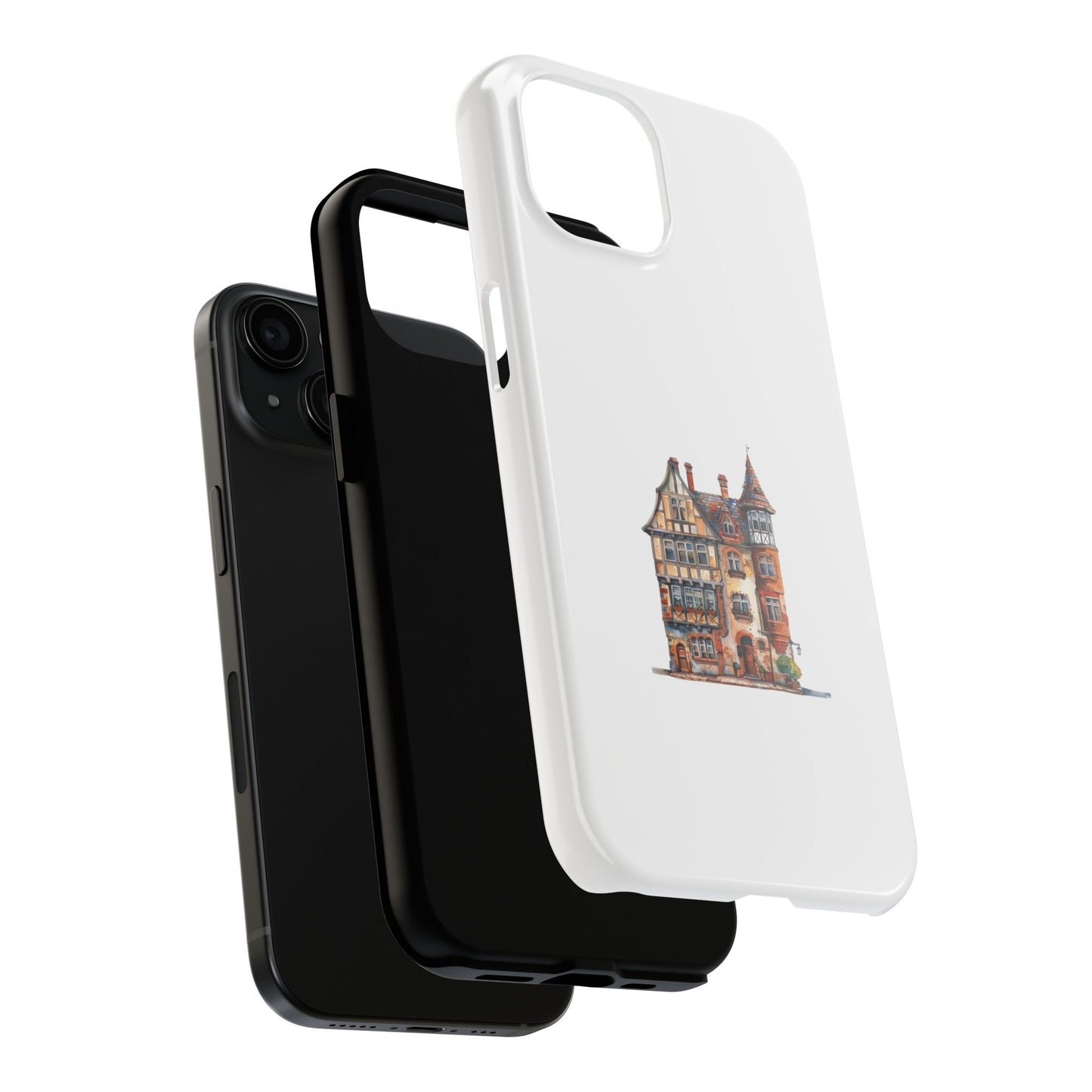 Artistic Tough Phone Cases with Vintage Architecture Design