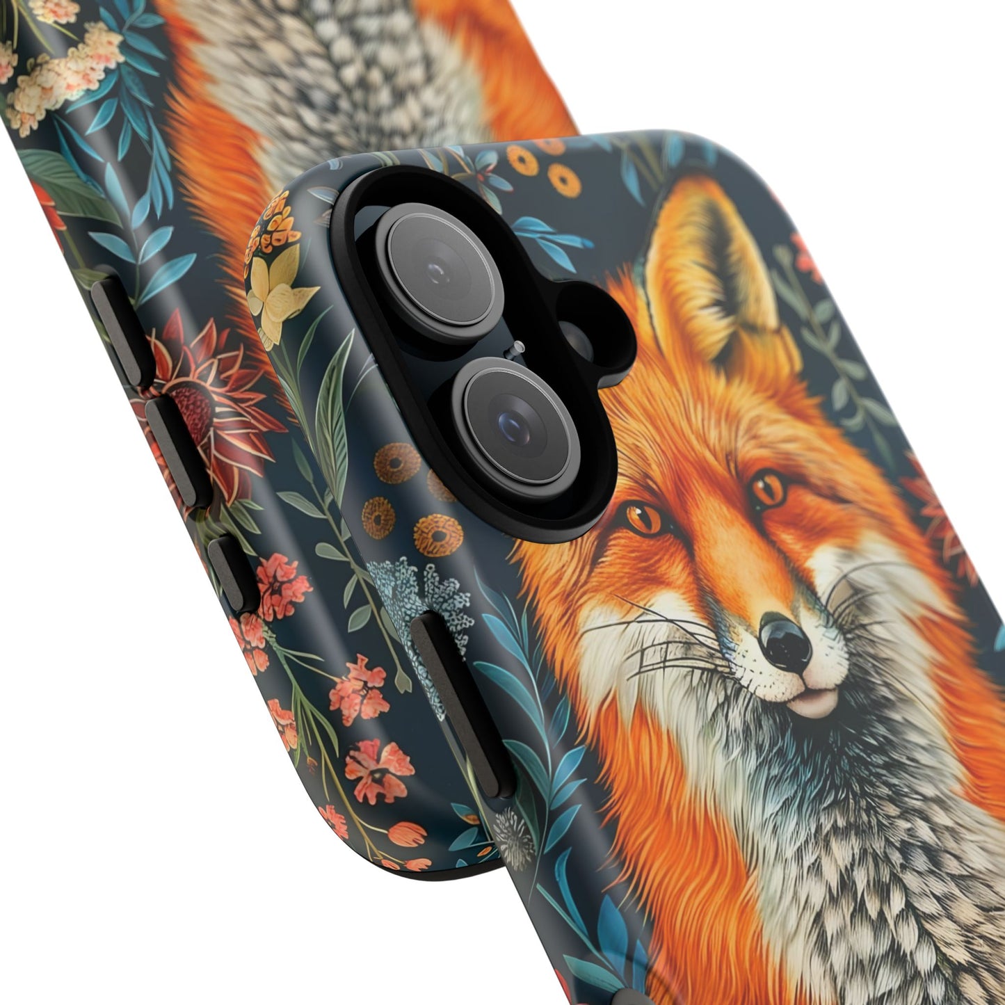 Vibrant Fox Phone Case, Tough Phone Cover, Unique Wildlife Accessory, Gift for Animal Lovers, Nature-Inspired Design