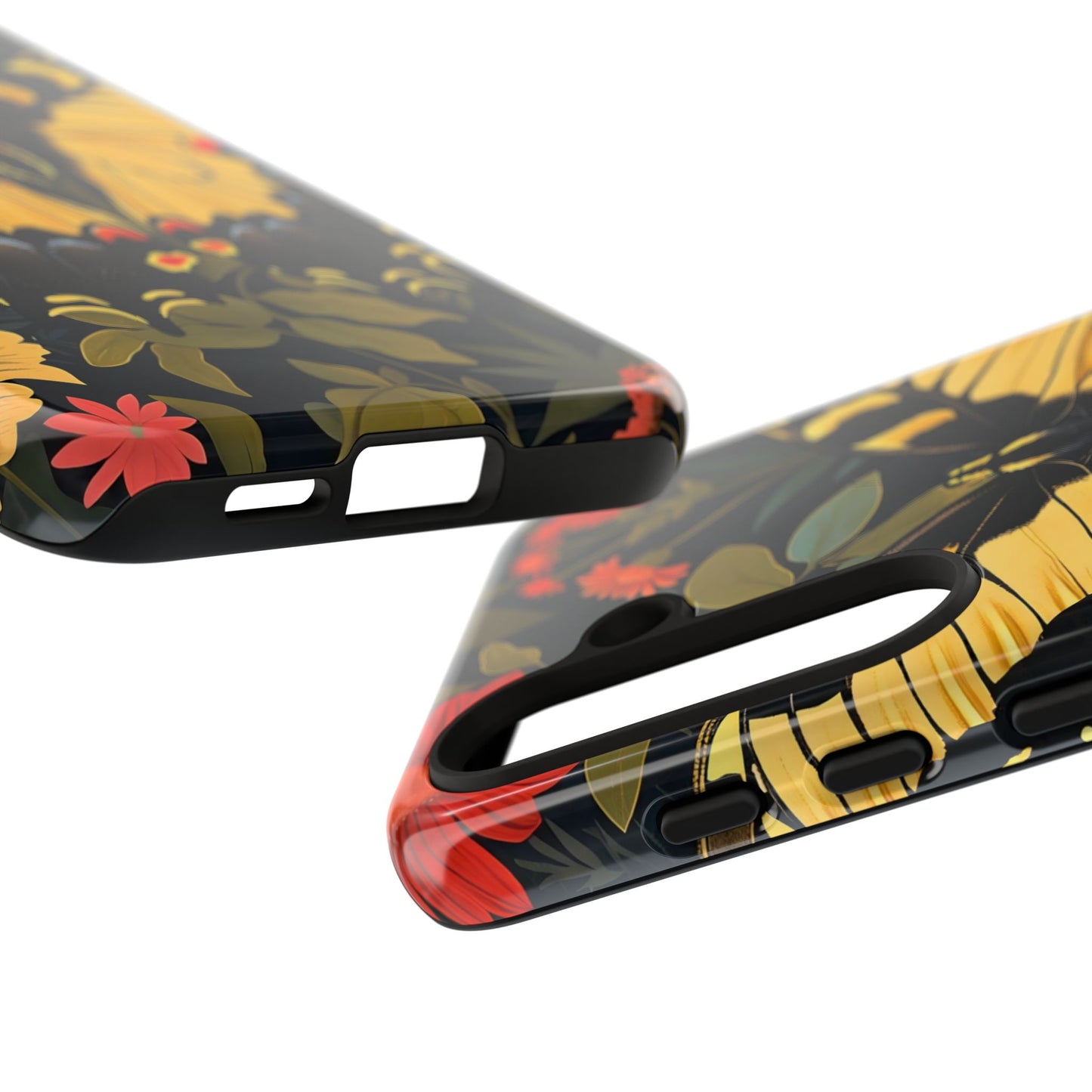 Butterfly Floral Phone Case, Tough Cases with Vibrant Design, Protective Cover for Nature Lovers, Gift for Her