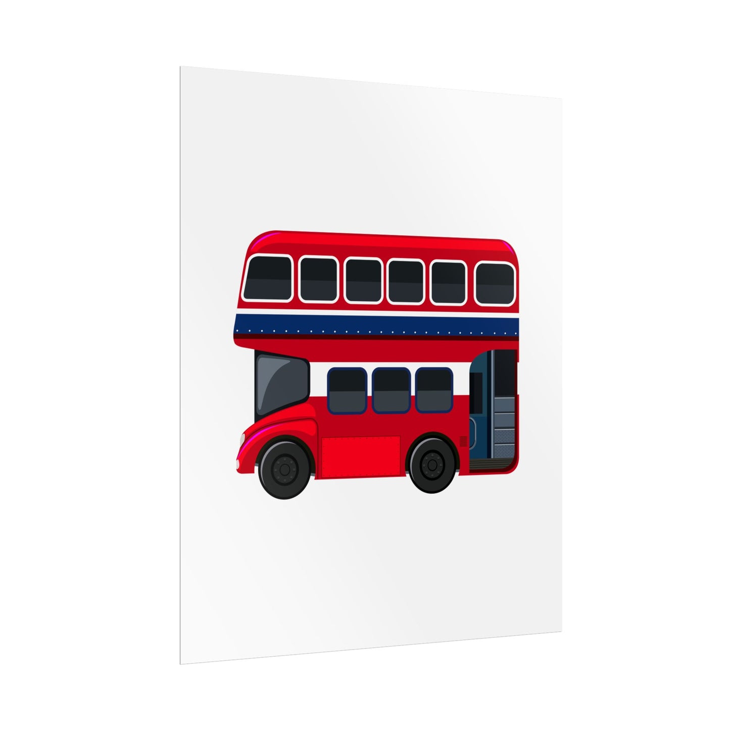 Red Double Decker Bus Rolled Posters